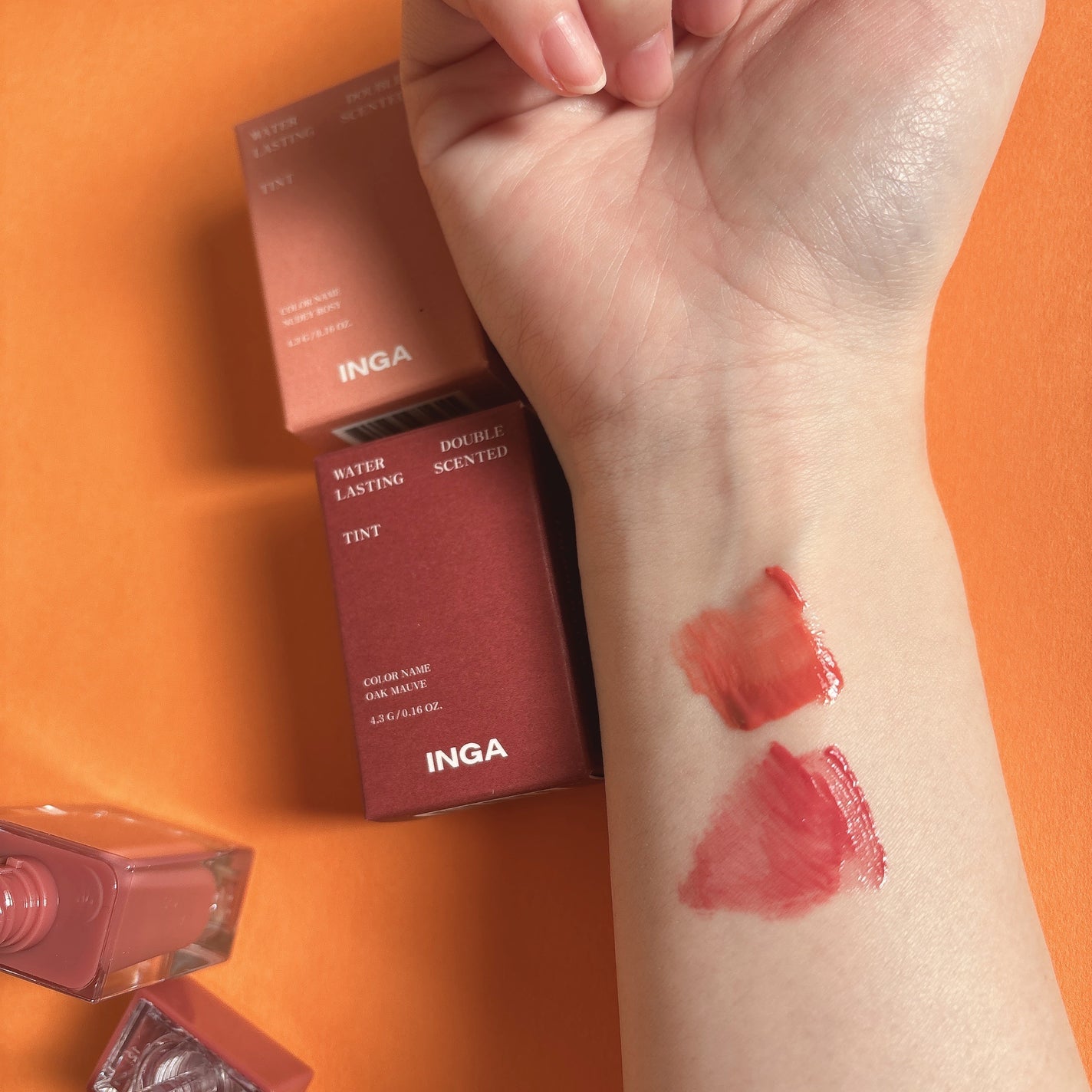 ウォーターダブルラスティングセンティッドティント/INGA/リップティントを使ったクチコミ(2枚目)