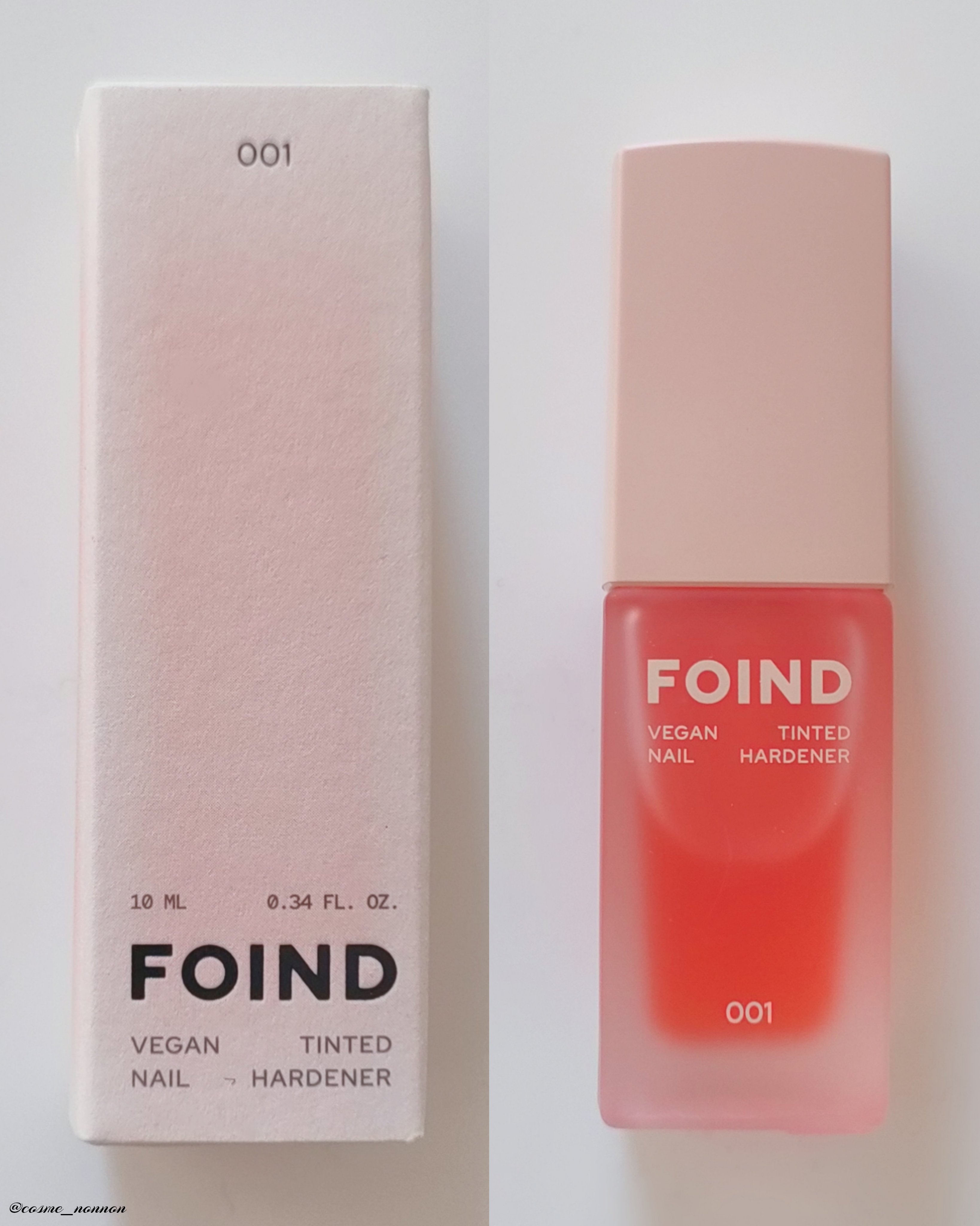 001 ヴィーガンティンテッドネイルハードナー/FOIND/ネイル用品を使ったクチコミ（2枚目）