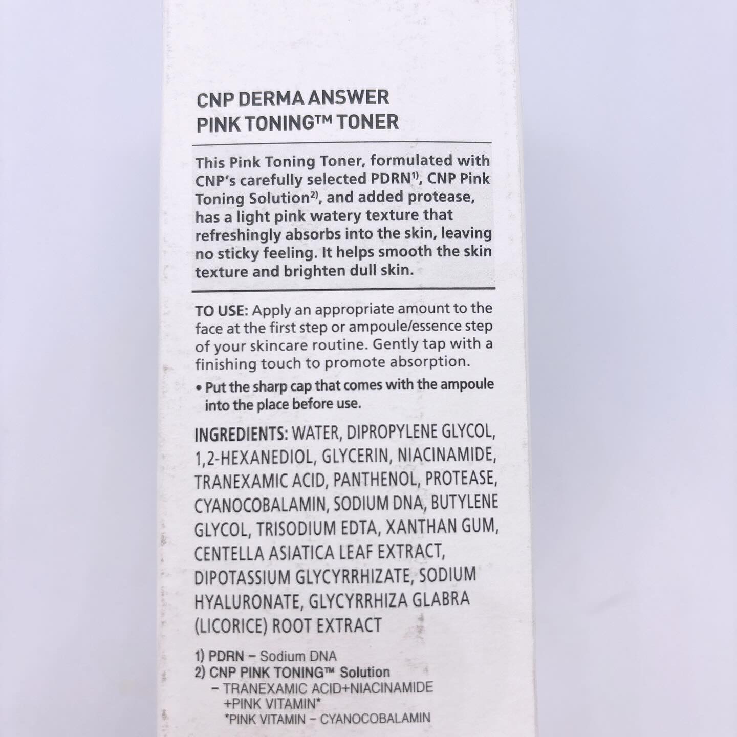 ダーマアンサーピンクトーニングトナー/CNP Laboratory/化粧水を使ったクチコミ（3枚目）