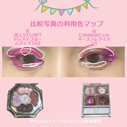 シルキースフレアイズ/キャンメイク/アイシャドウパレットを使ったクチコミ(7枚目)