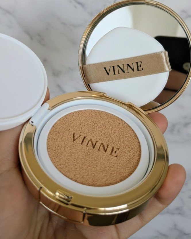 プレステージグロウスキンフィットクッション/VINNE /クッションファンデーションを使ったクチコミ（3枚目）