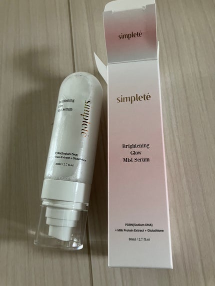 ブライトニンググロウミストセラム/Simplete(シンプレ)/ミスト状化粧水を使ったクチコミ(2枚目)