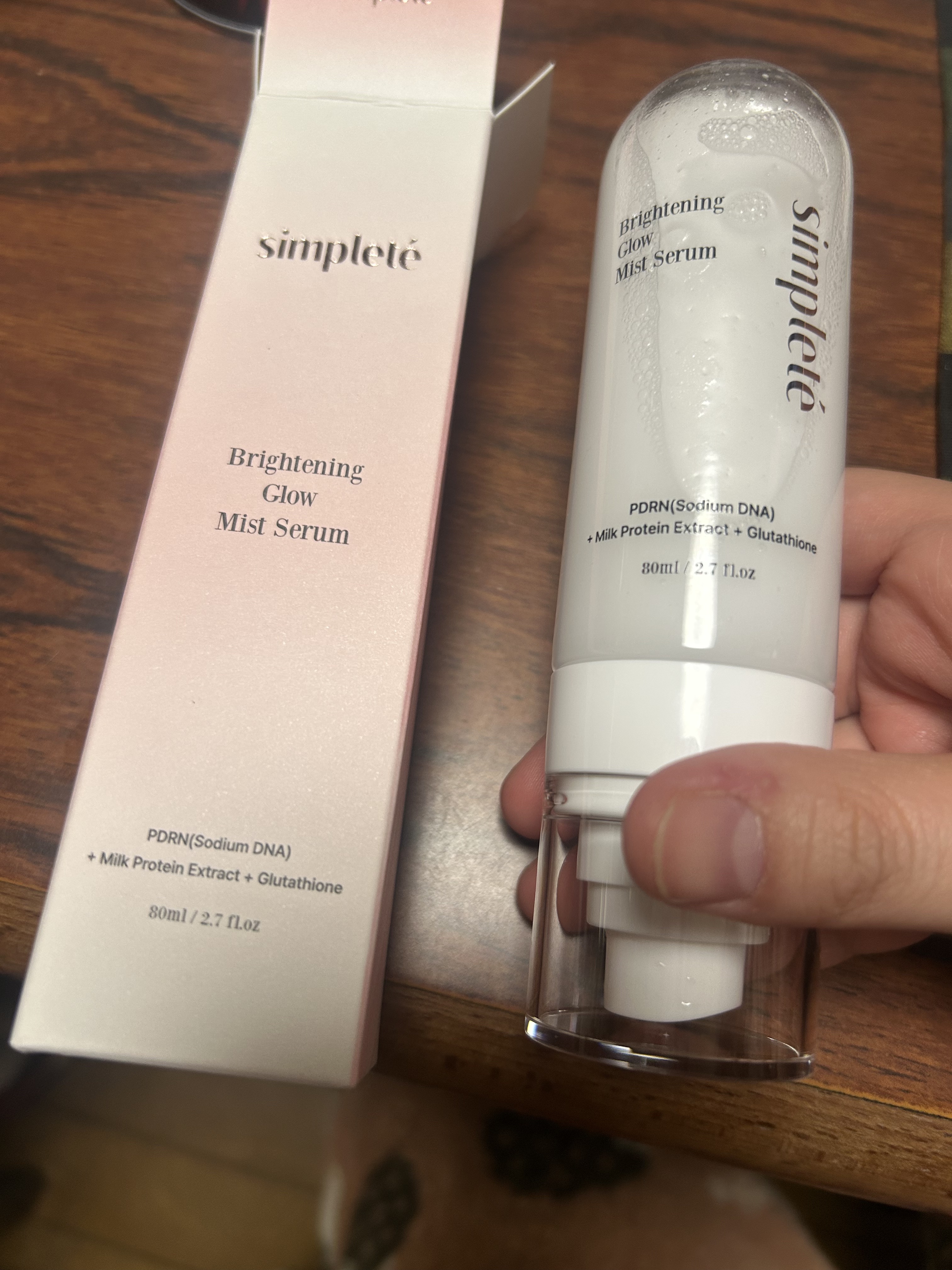 ブライトニンググロウミストセラム/Simplete(シンプレ)/フィックスミストを使ったクチコミ（1枚目）