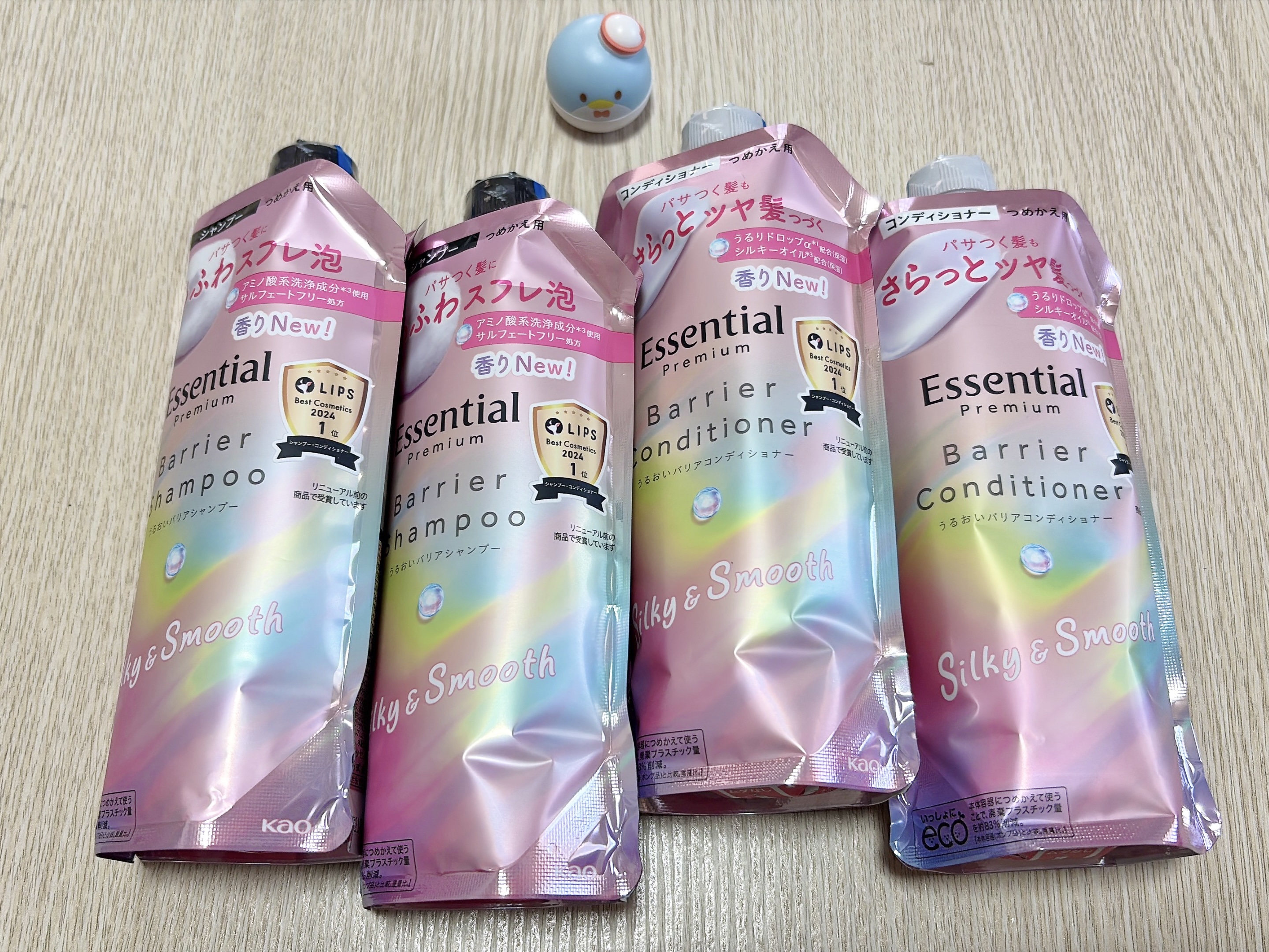 エッセンシャルプレミアム バリアシャンプー・コンディショナー シルキー＆スムース シャンプー つめかえ用 340ml【新】/エッセンシャル/市販シャンプーを使ったクチコミ（2枚目）