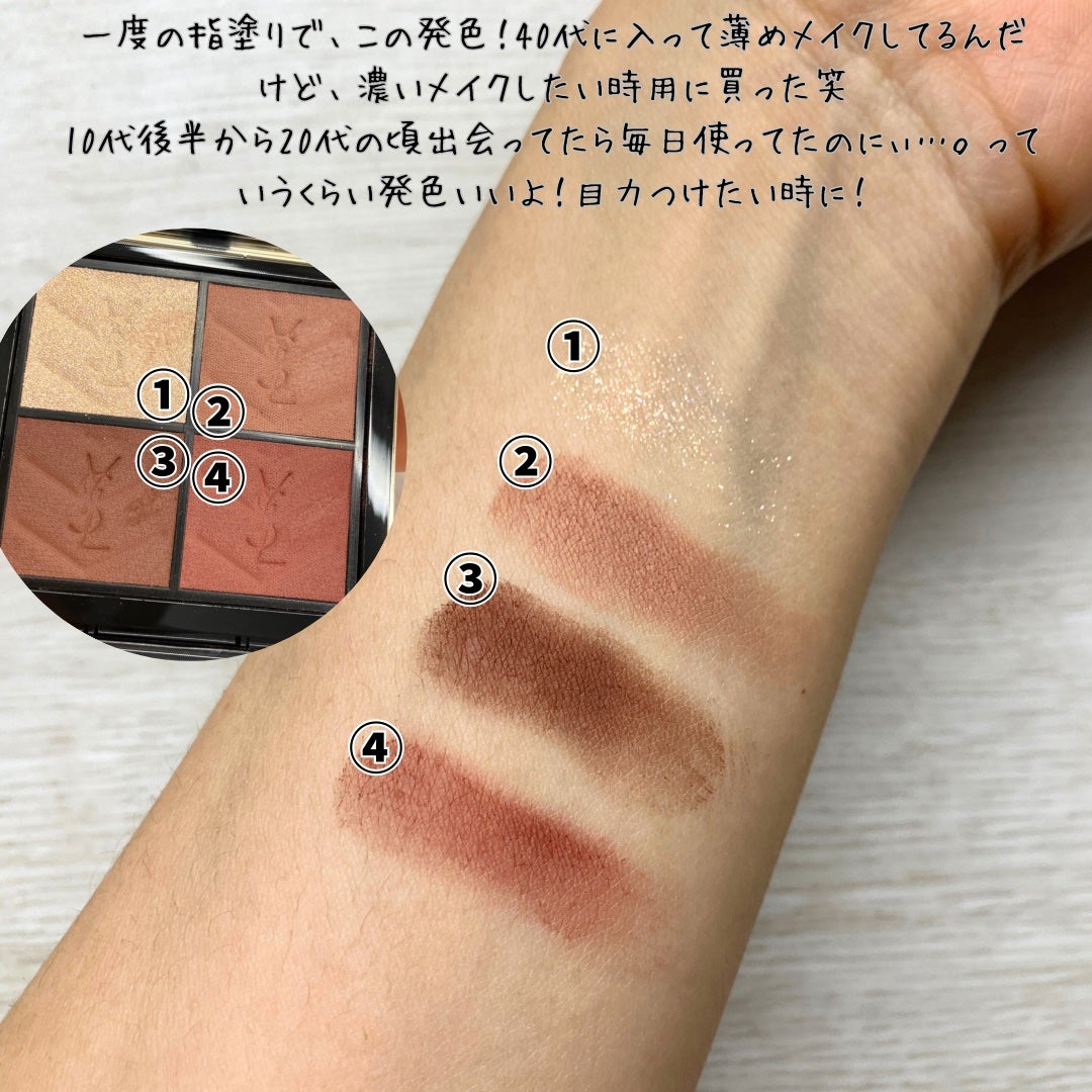 クチュール ミニ クラッチ/YVES SAINT LAURENT BEAUTE/アイシャドウパレットを使ったクチコミ(4枚目)