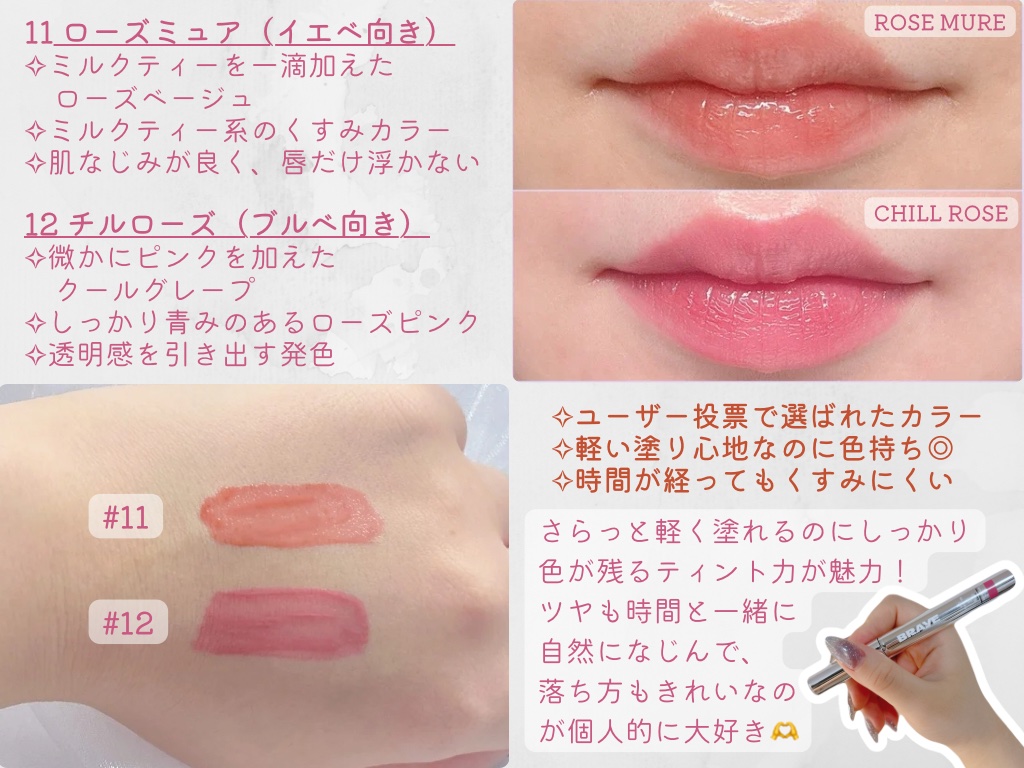 THIN GLOW TINT/BRAYE/口紅を使ったクチコミ（2枚目）