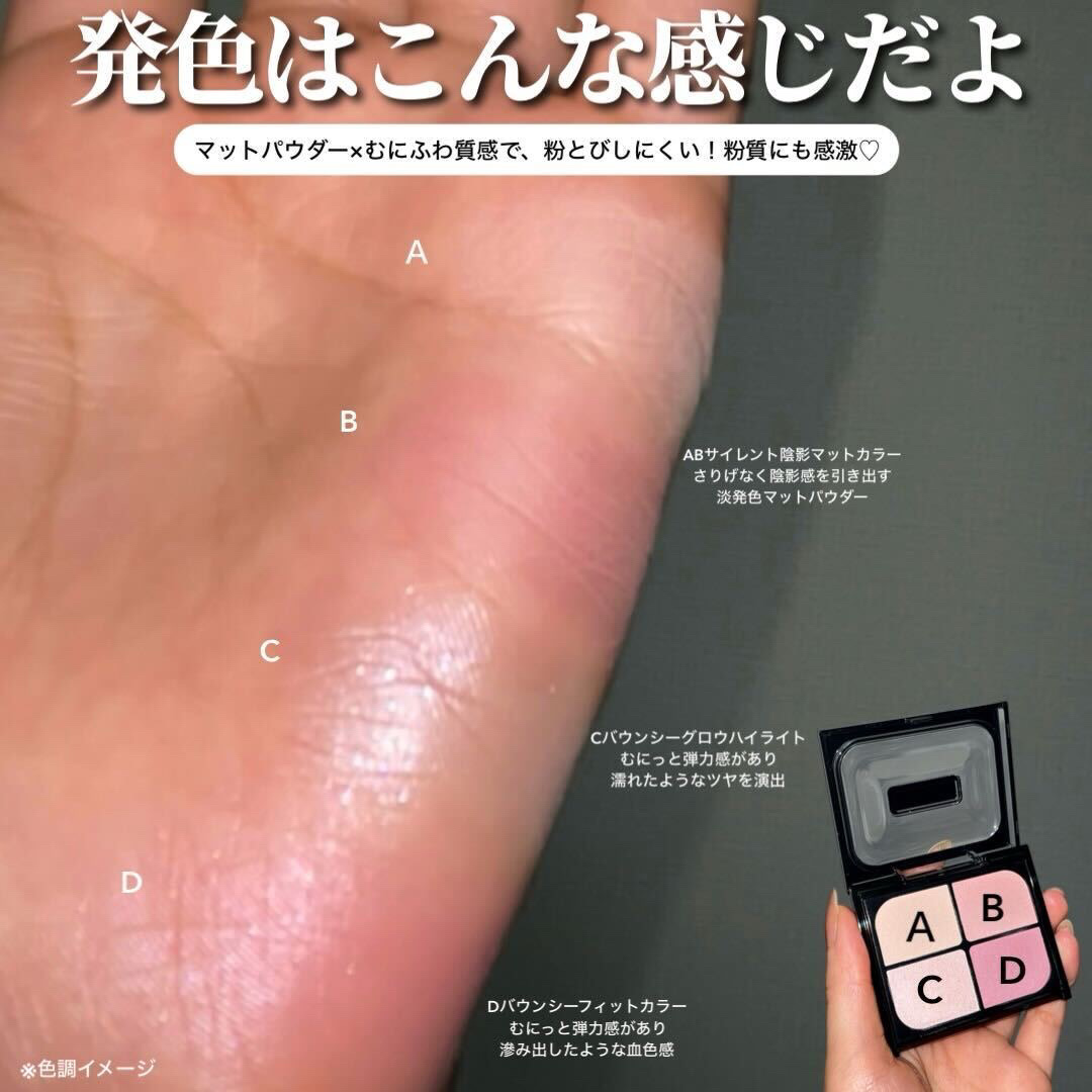 バウンシーチークシャドウ/KATE/マルチパレットを使ったクチコミ（3枚目）