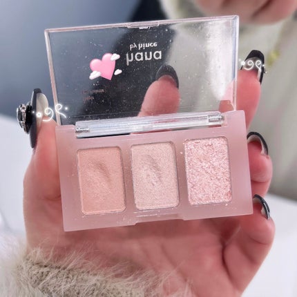 トリプルアイパレット/hana by hince/アイシャドウパレットを使ったクチコミ(2枚目)