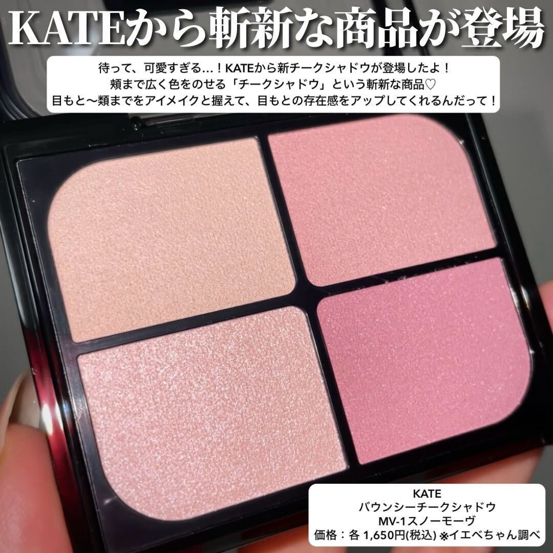 バウンシーチークシャドウ/KATE/マルチパレットを使ったクチコミ（2枚目）