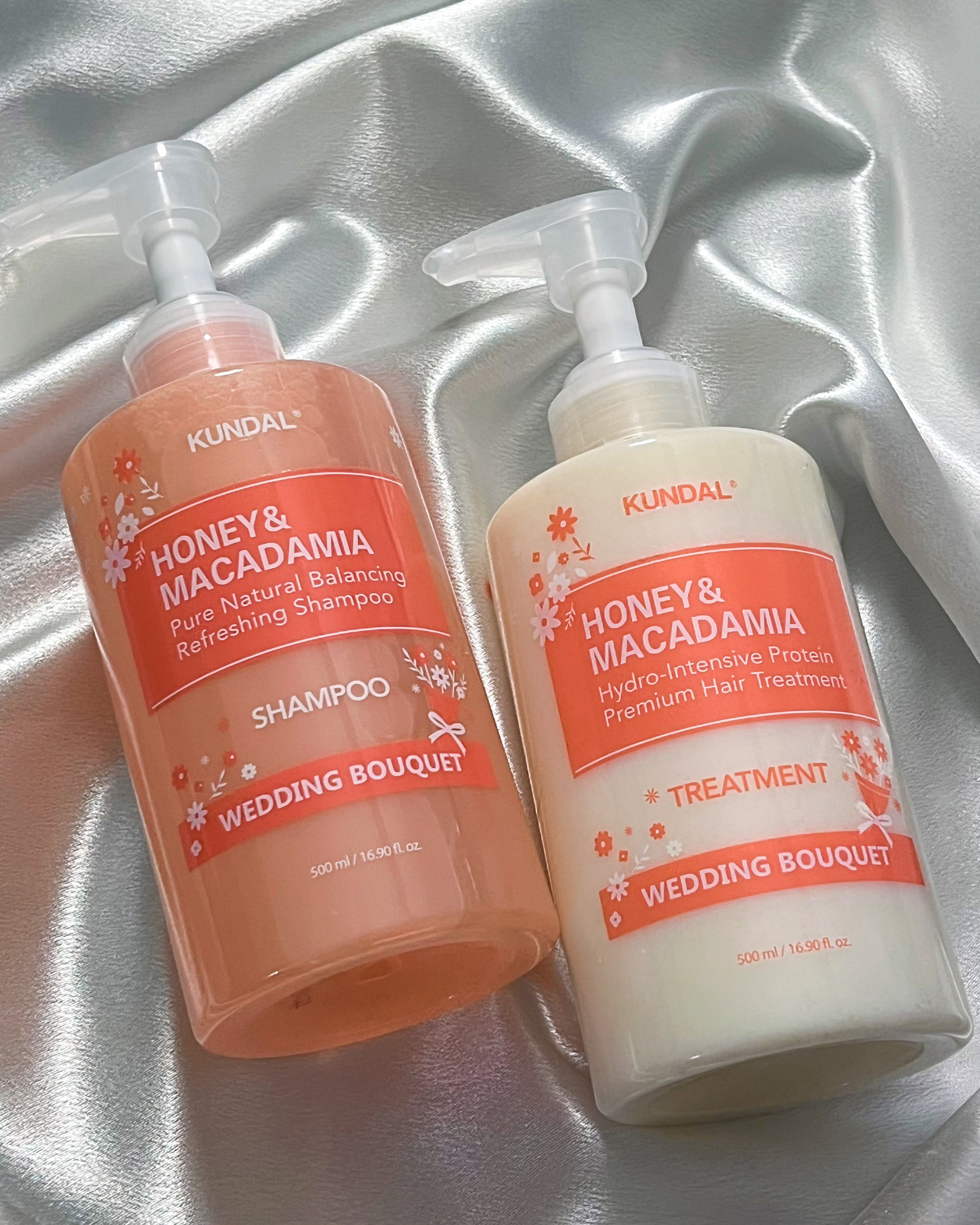 ハニー＆マカデミア シャンプー＆トリートメント『ウェディングブーケの香り』/KUNDAL/市販シャンプーを使ったクチコミ（3枚目）