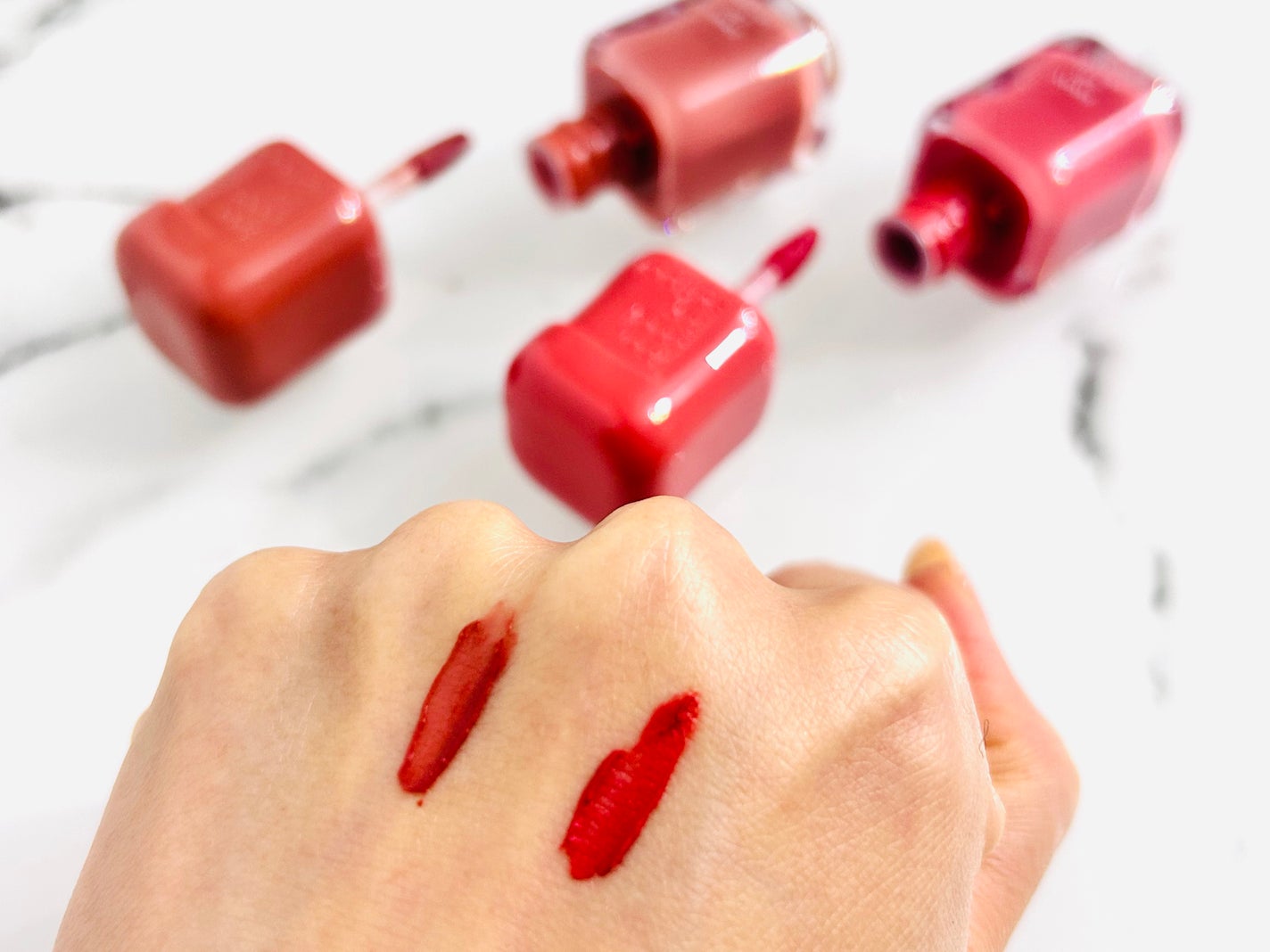 スウェイリップベルベット/too cool for school/リップティントを使ったクチコミ(2枚目)