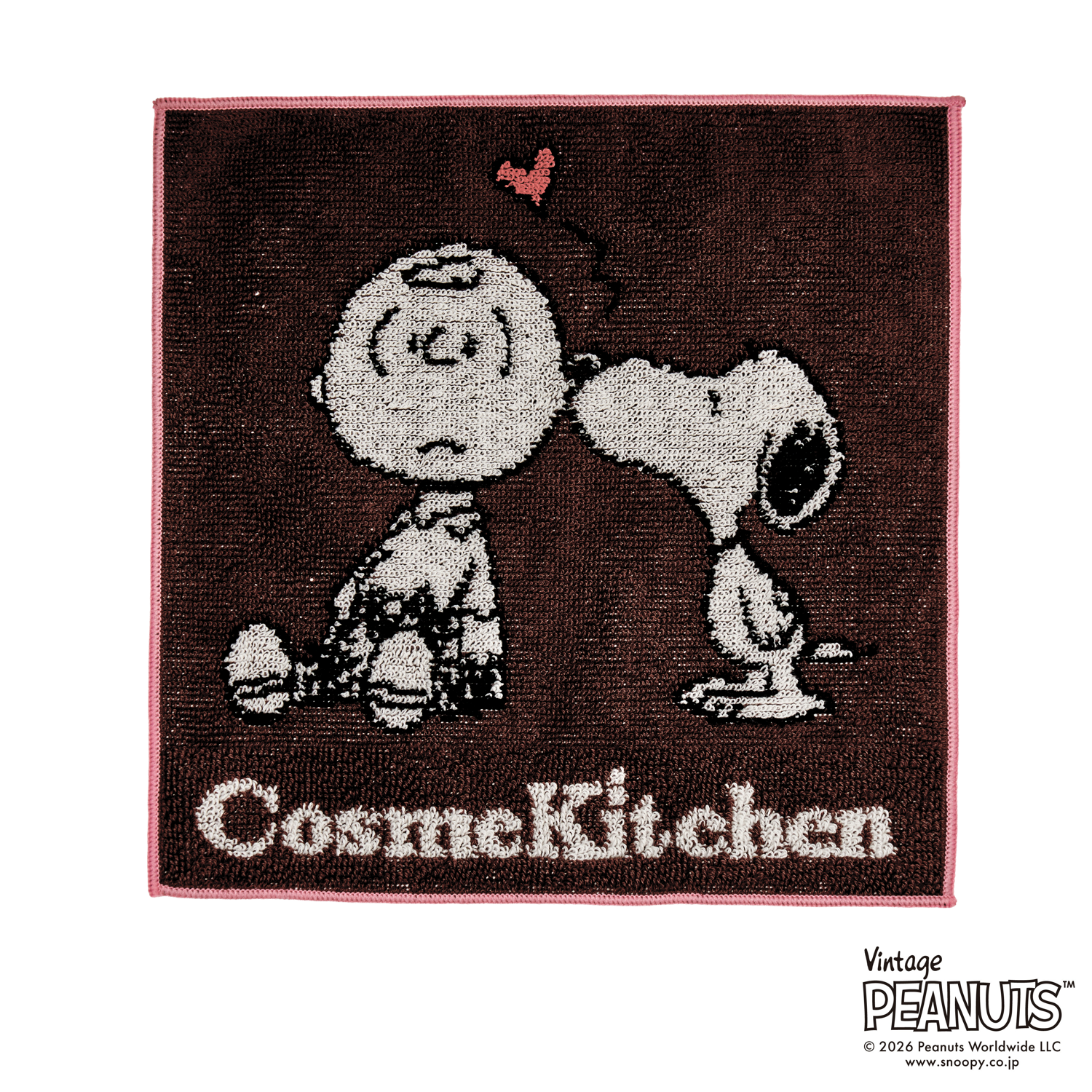 ＜PEANUTS＞タオルハンカチ　アイボリー / ブラウン　 / コスメキッチン