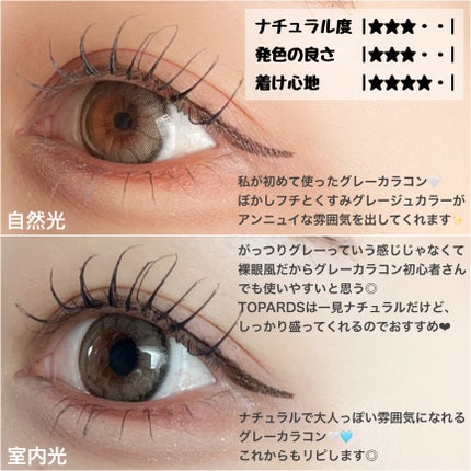 TOPARDS 1day/TOPARDS/ワンデー(1DAY)カラコンを使ったクチコミ(3枚目)