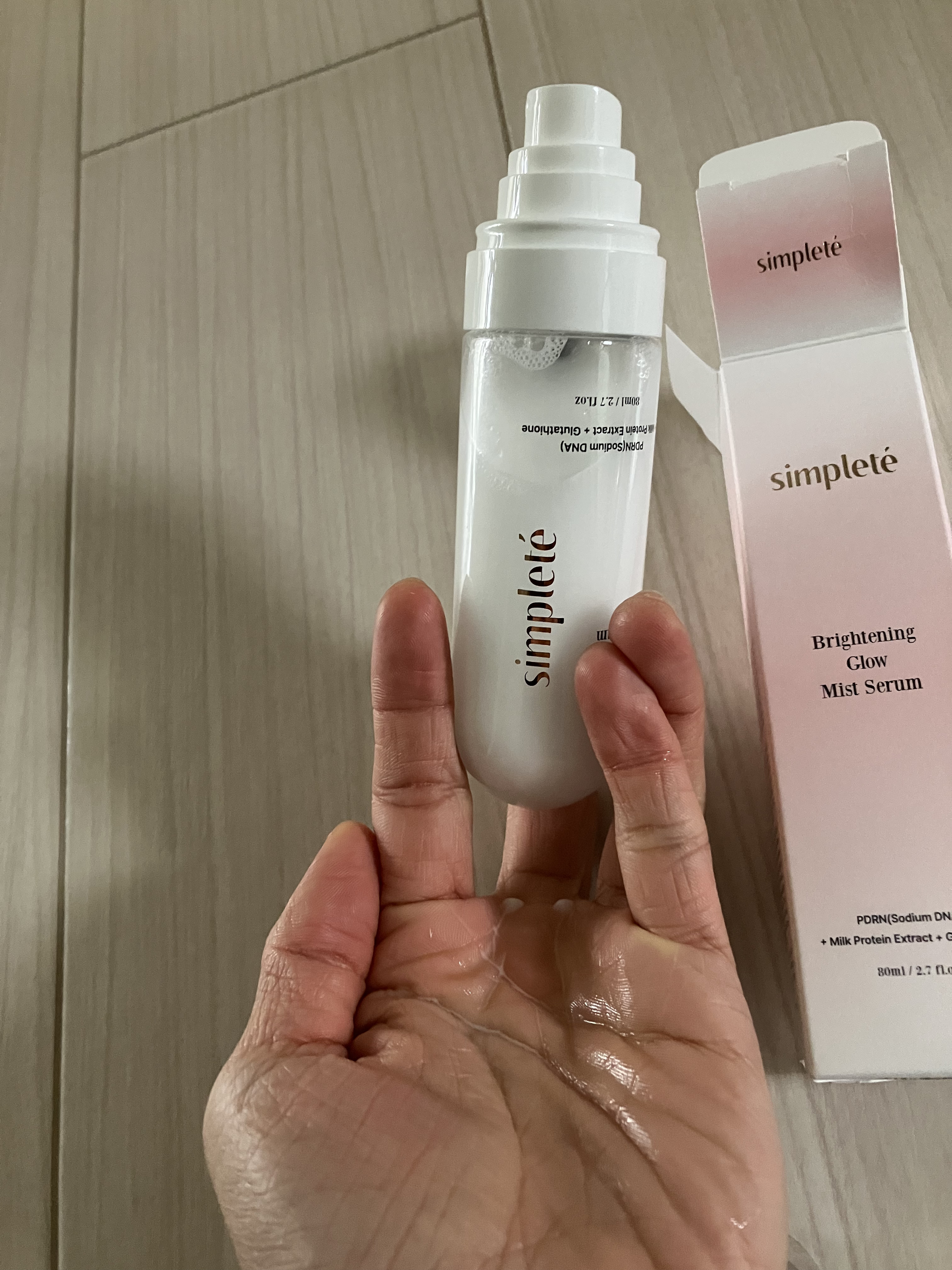 ブライトニンググロウミストセラム/Simplete(シンプレ)/ミスト状化粧水を使ったクチコミ（1枚目）