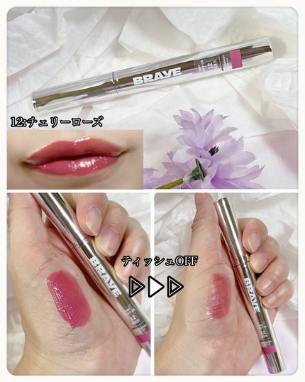 THIN GLOW TINT/BRAYE/口紅を使ったクチコミ(3枚目)