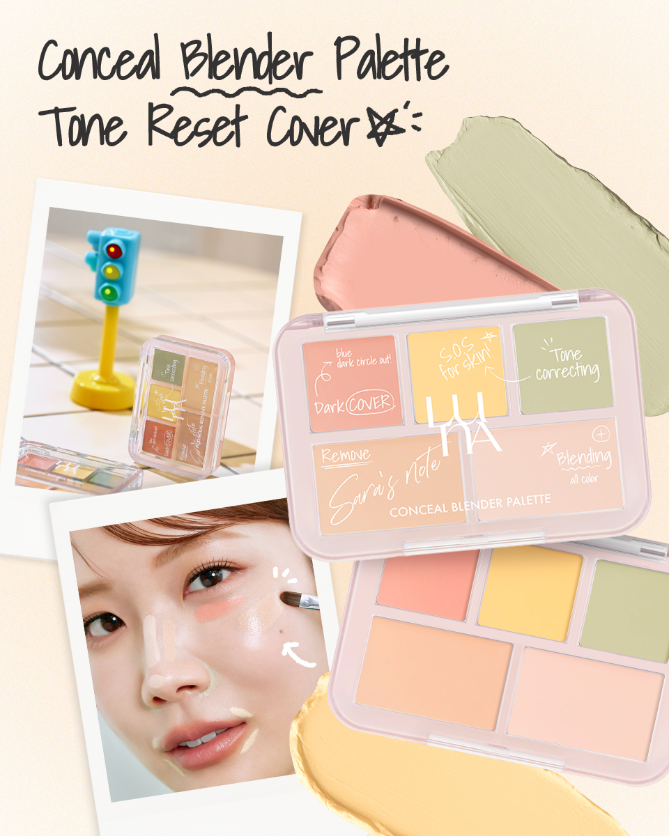 コンシールブレンダーパレット/LUNA/パレットコンシーラーを使ったクチコミ（2枚目）