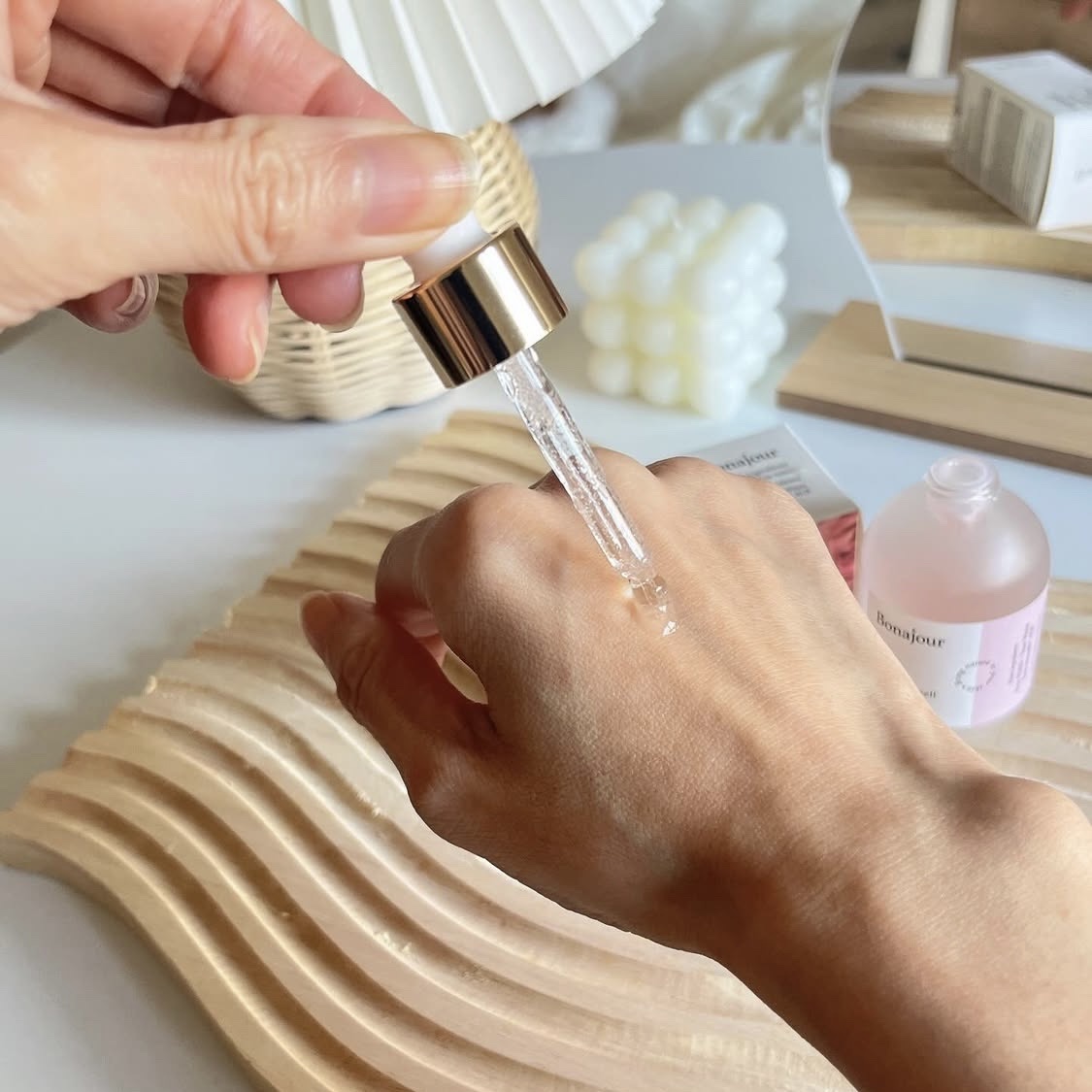 ローズステムセルセラム/Bonajour/美容液を使ったクチコミ（3枚目）