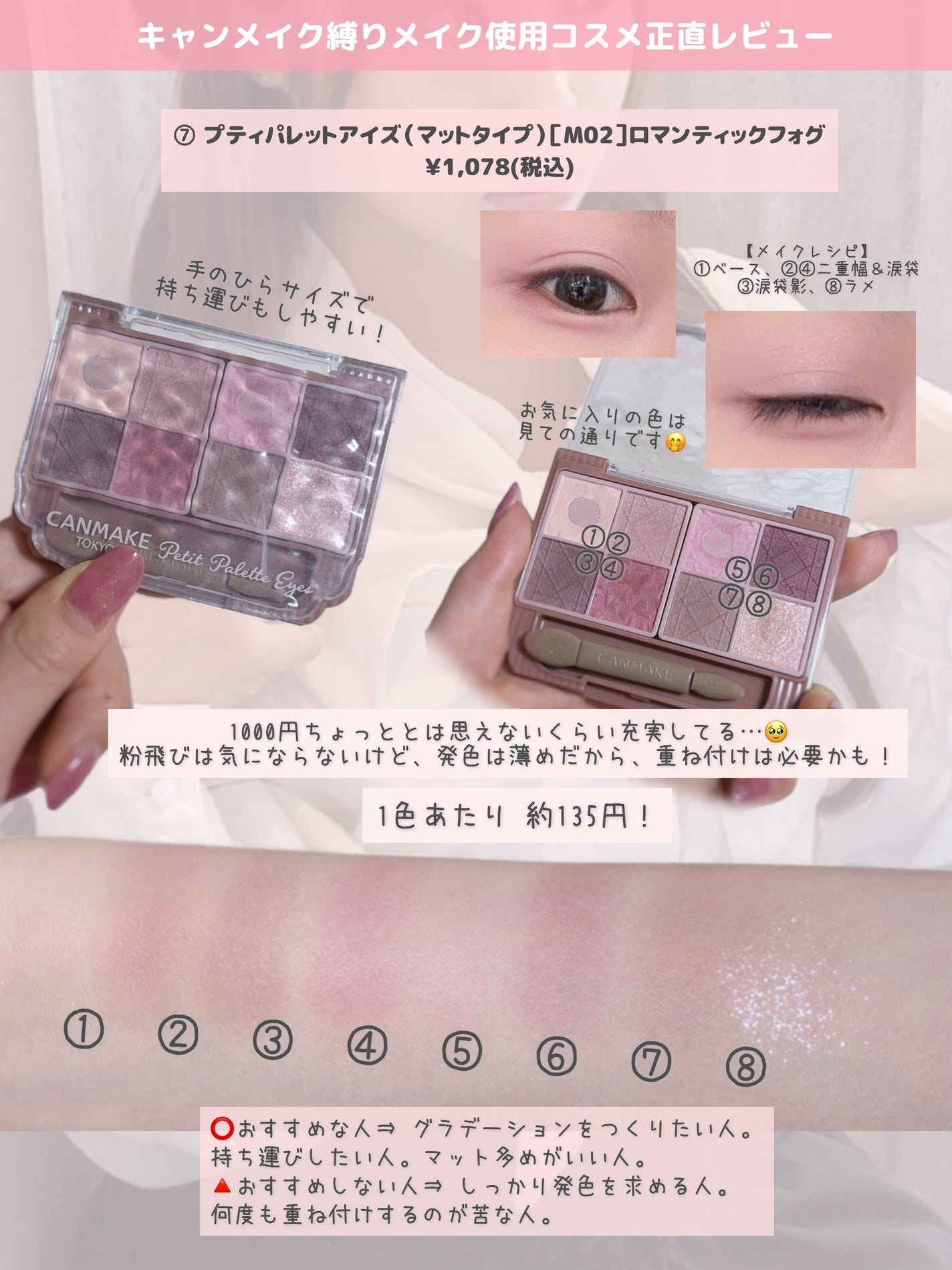 クリームチーク/キャンメイク/ジェル・クリームチークを使ったクチコミ(8枚目)