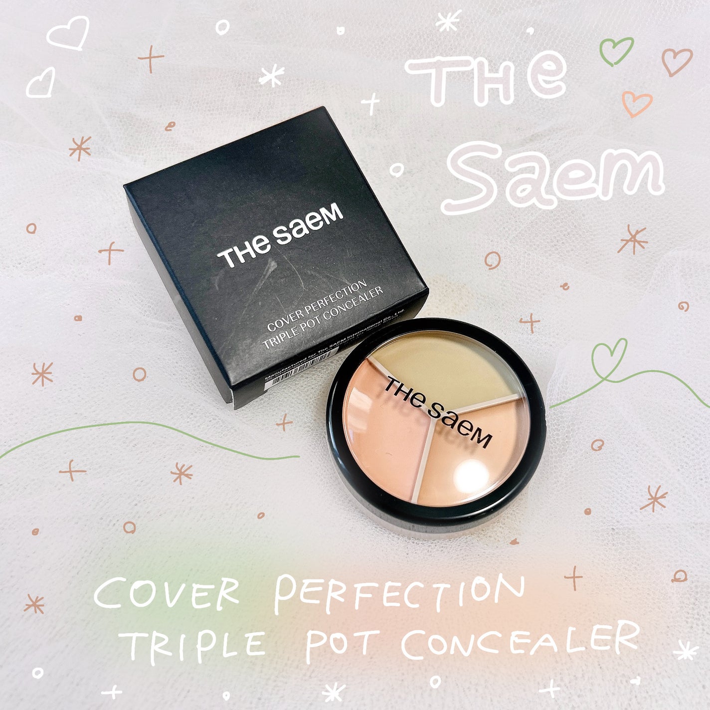 カバーパーフェクション トリプル ポット コンシーラー/the SAEM/パレットコンシーラーを使ったクチコミ(1枚目)