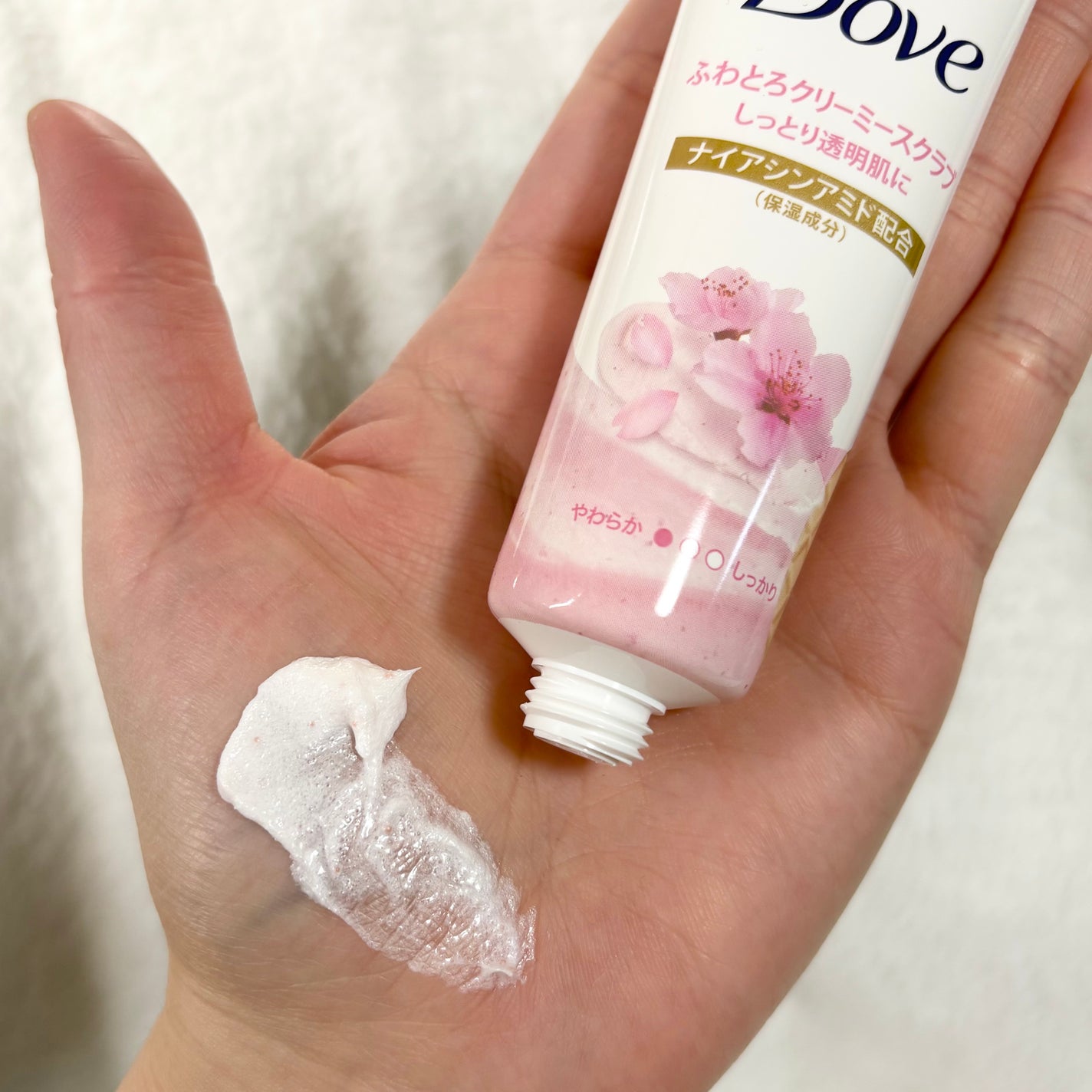 ダヴ ふわとろクリーミースクラブ サクラ&ムスク/ダヴ/ボディスクラブを使ったクチコミ(3枚目)