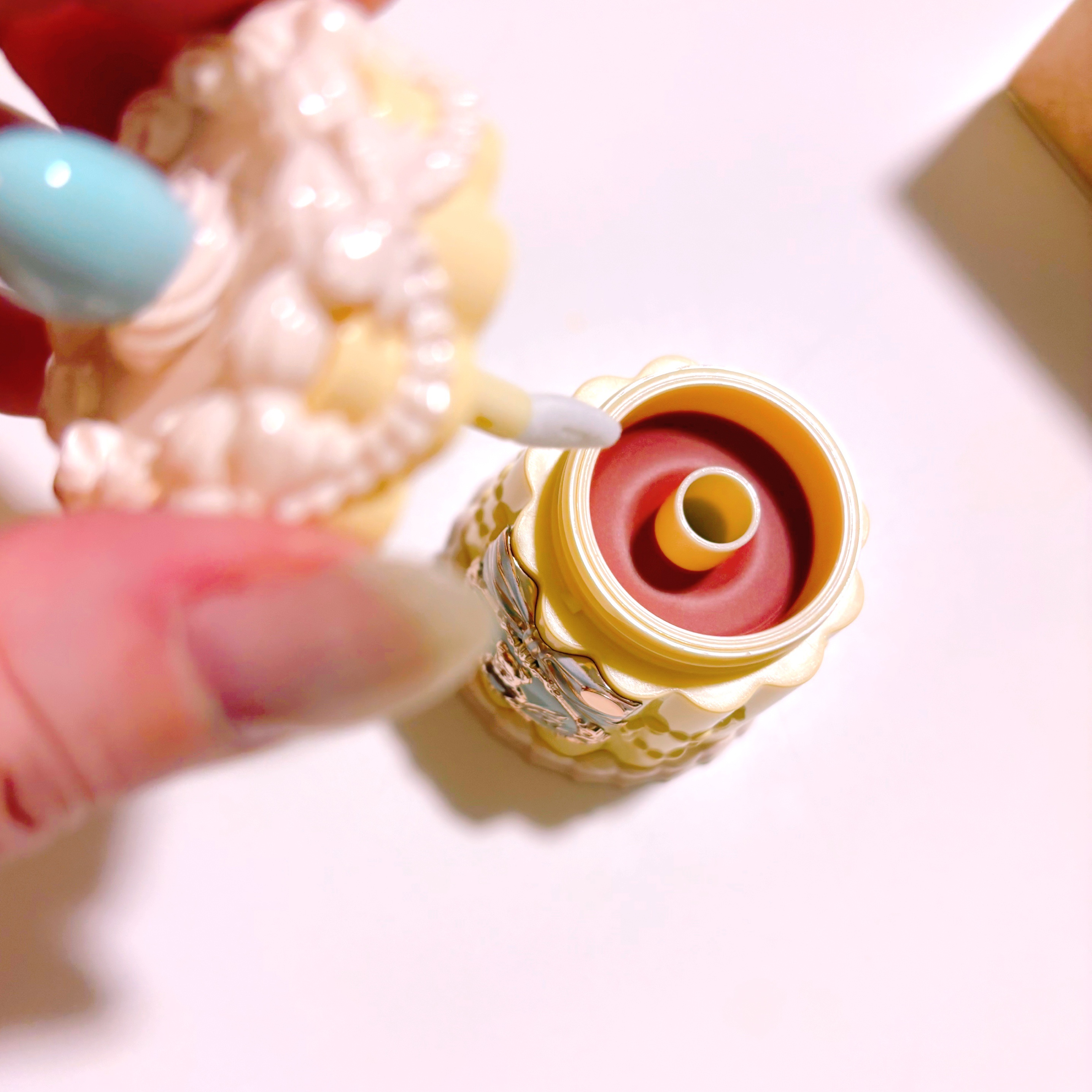 スウィーティーベア コレクション コーティング　リップジェリー #JE03 ピーチティー(Peach Tea)/FlowerKnows/口紅を使ったクチコミ（2枚目）