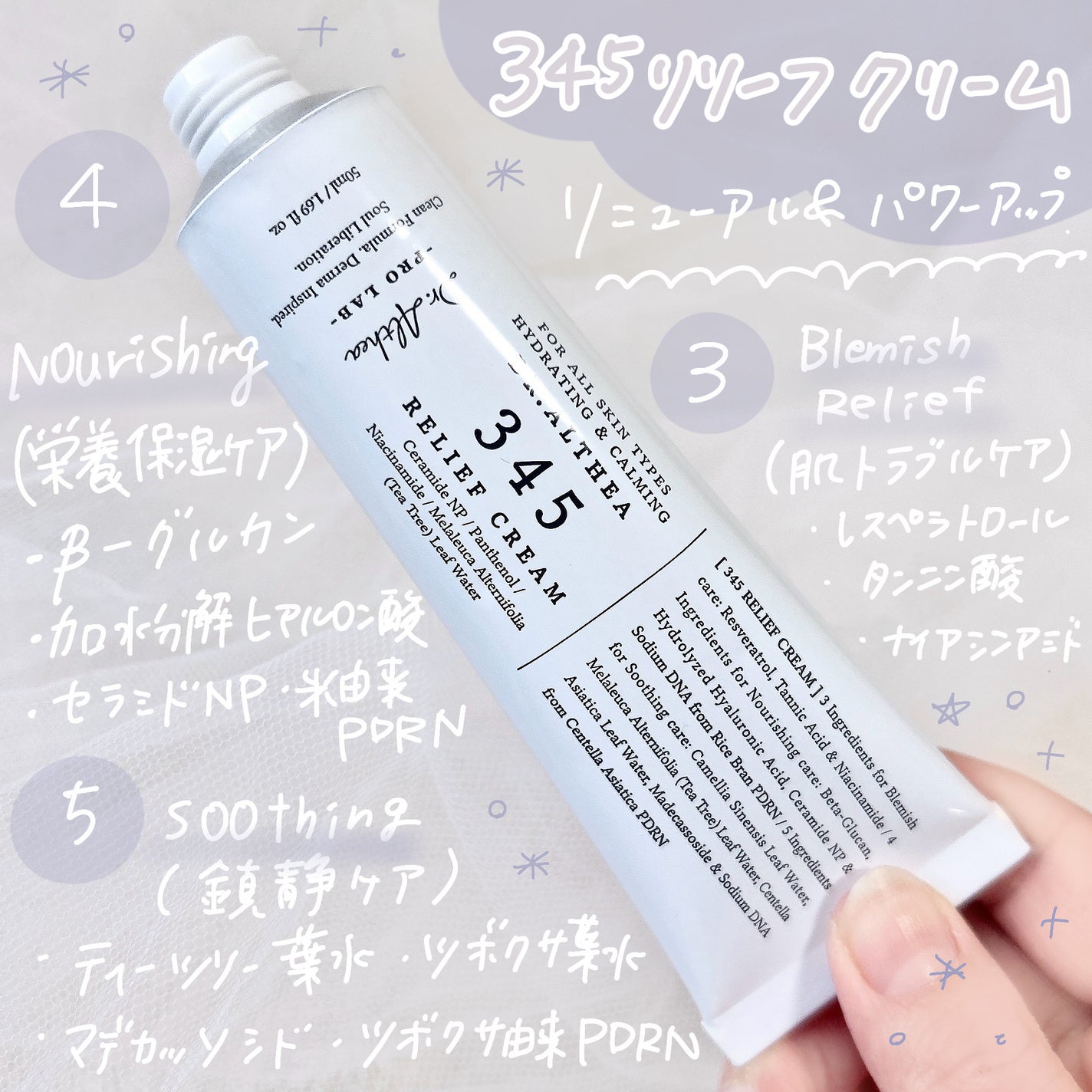 345リリーフクリーム/Dr.Althea/フェイスクリームを使ったクチコミ(2枚目)