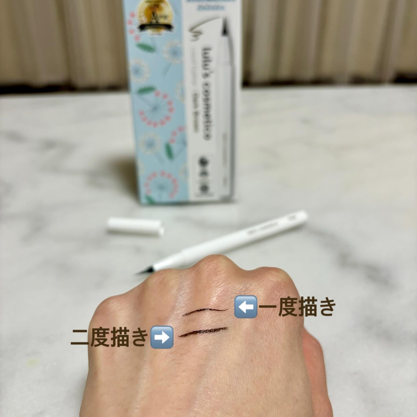 リキッドアイライナー/ルルズコスメティコ/リキッドアイライナーを使ったクチコミ（3枚目）