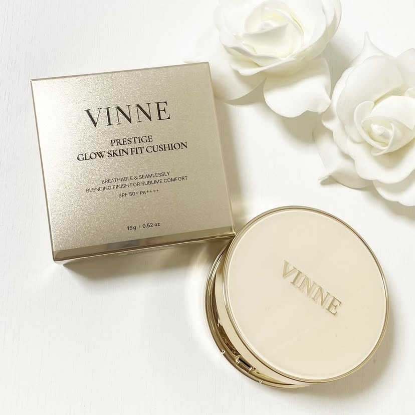 プレステージグロウスキンフィットクッション #23 ナチュラルベージュ/VINNE /クッションファンデーションを使ったクチコミ（1枚目）