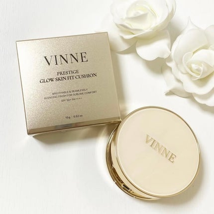 プレステージグロウスキンフィットクッション/VINNE /クッションファンデーションを使ったクチコミ(1枚目)