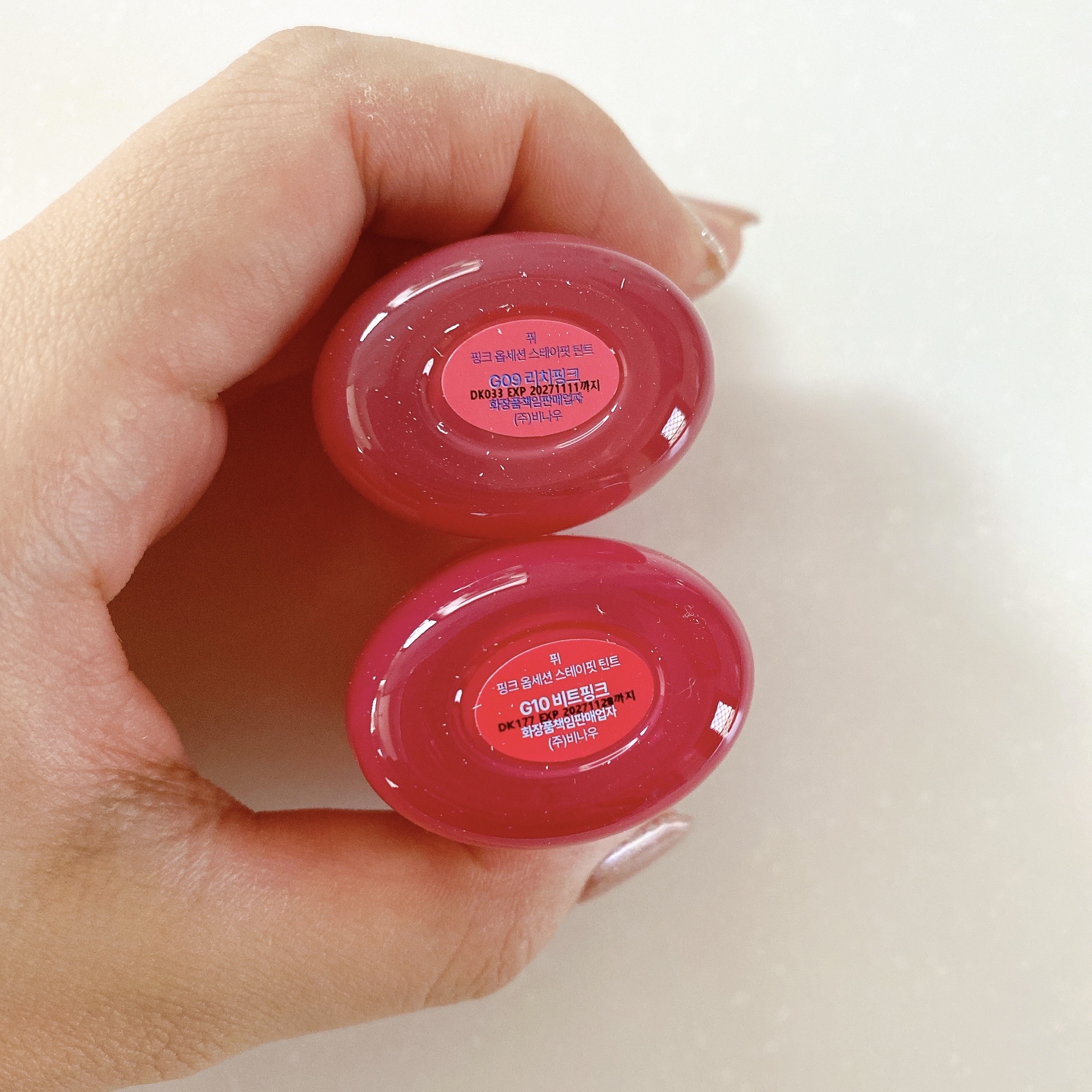 フィー ピンクオブセッションステイフィットティント G10 ビートピンク/fwee/リップティントを使ったクチコミ（3枚目）