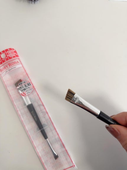 ダブルエンドアイブロウブラシ スマッジタイプ/ロージーローザ/メイクブラシを使ったクチコミ(3枚目)
