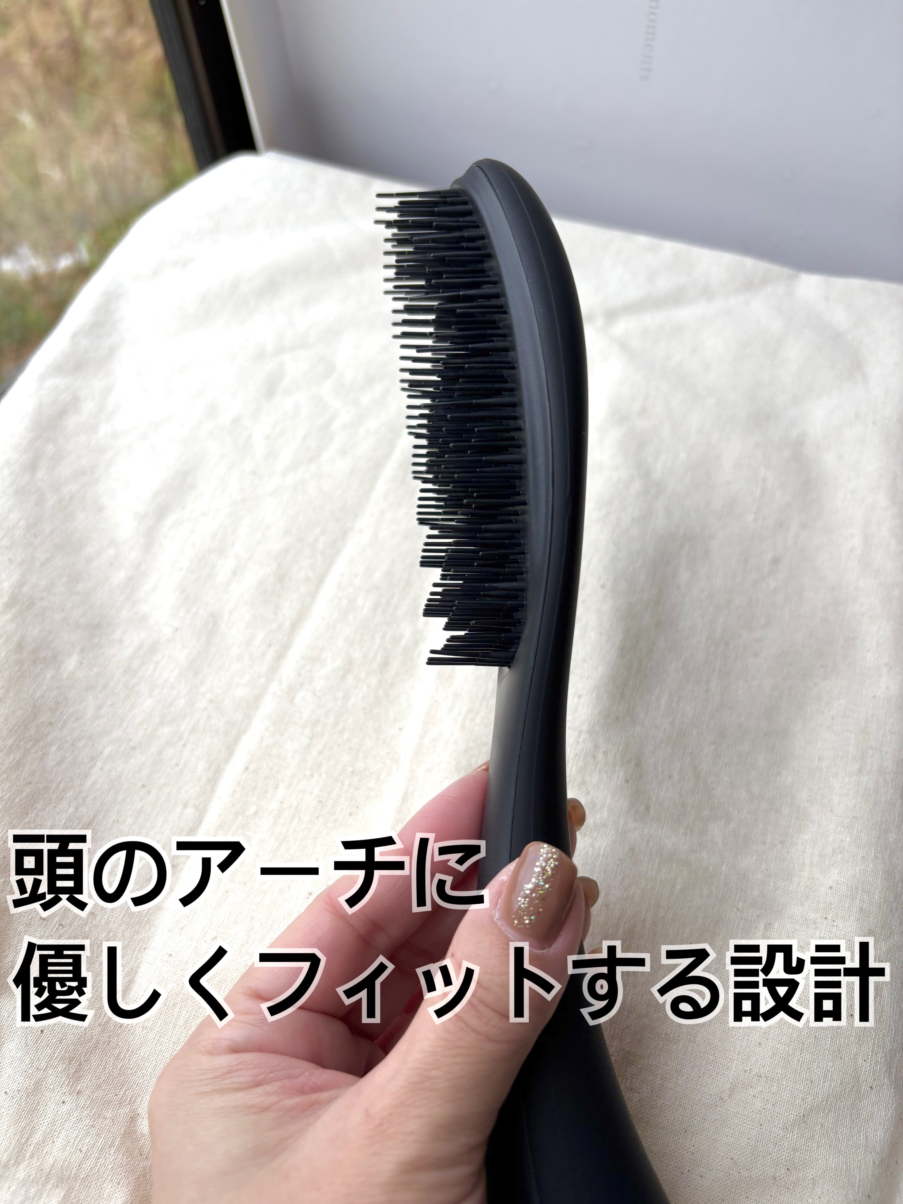 87saku ハナサク デタングリングブラシ/87saku/ヘアブラシを使ったクチコミ（3枚目）