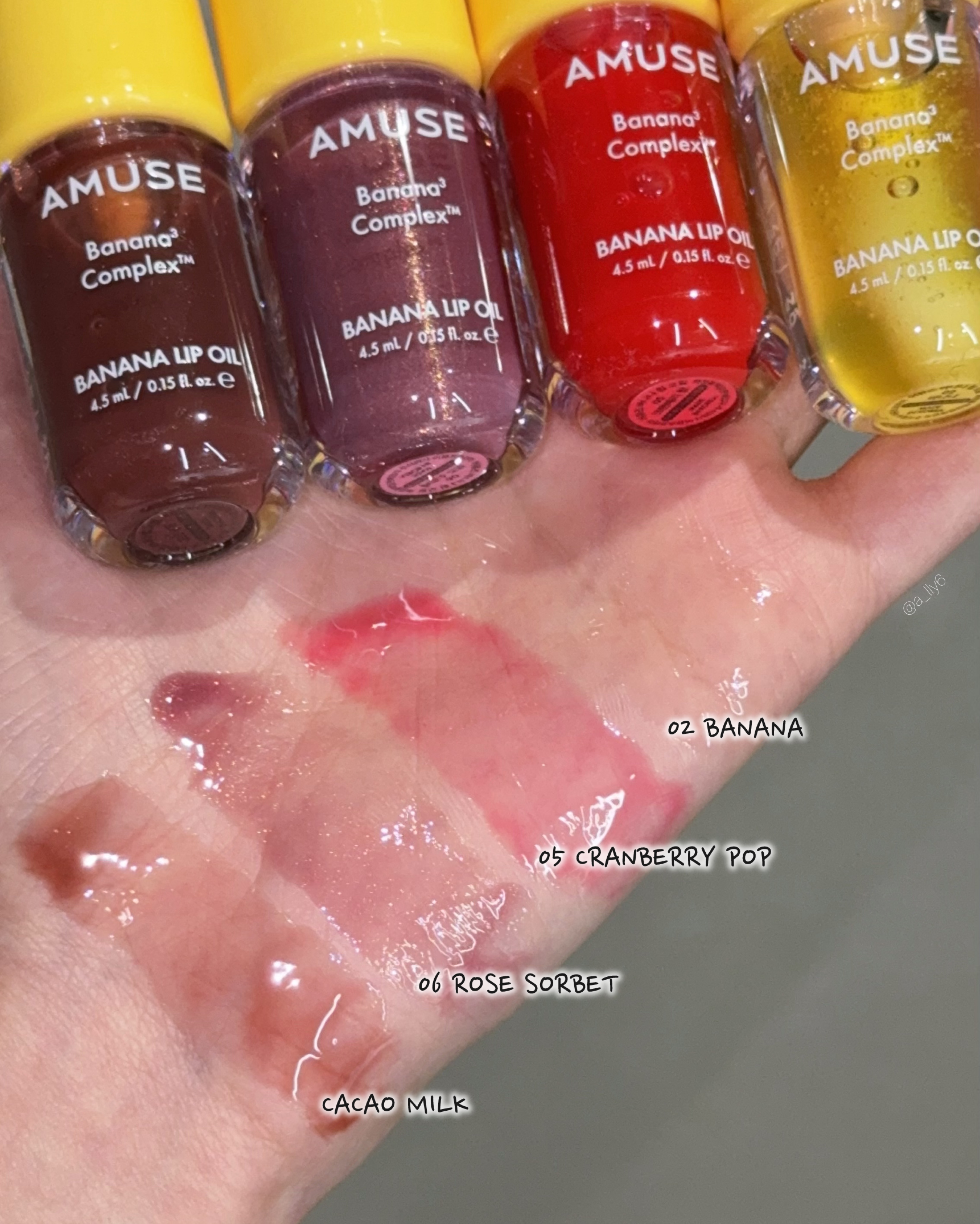 バナナリップオイル/AMUSE/リップオイルを使ったクチコミ（3枚目）