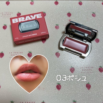リップスリークミニ/BRAYE/口紅を使ったクチコミ(3枚目)
