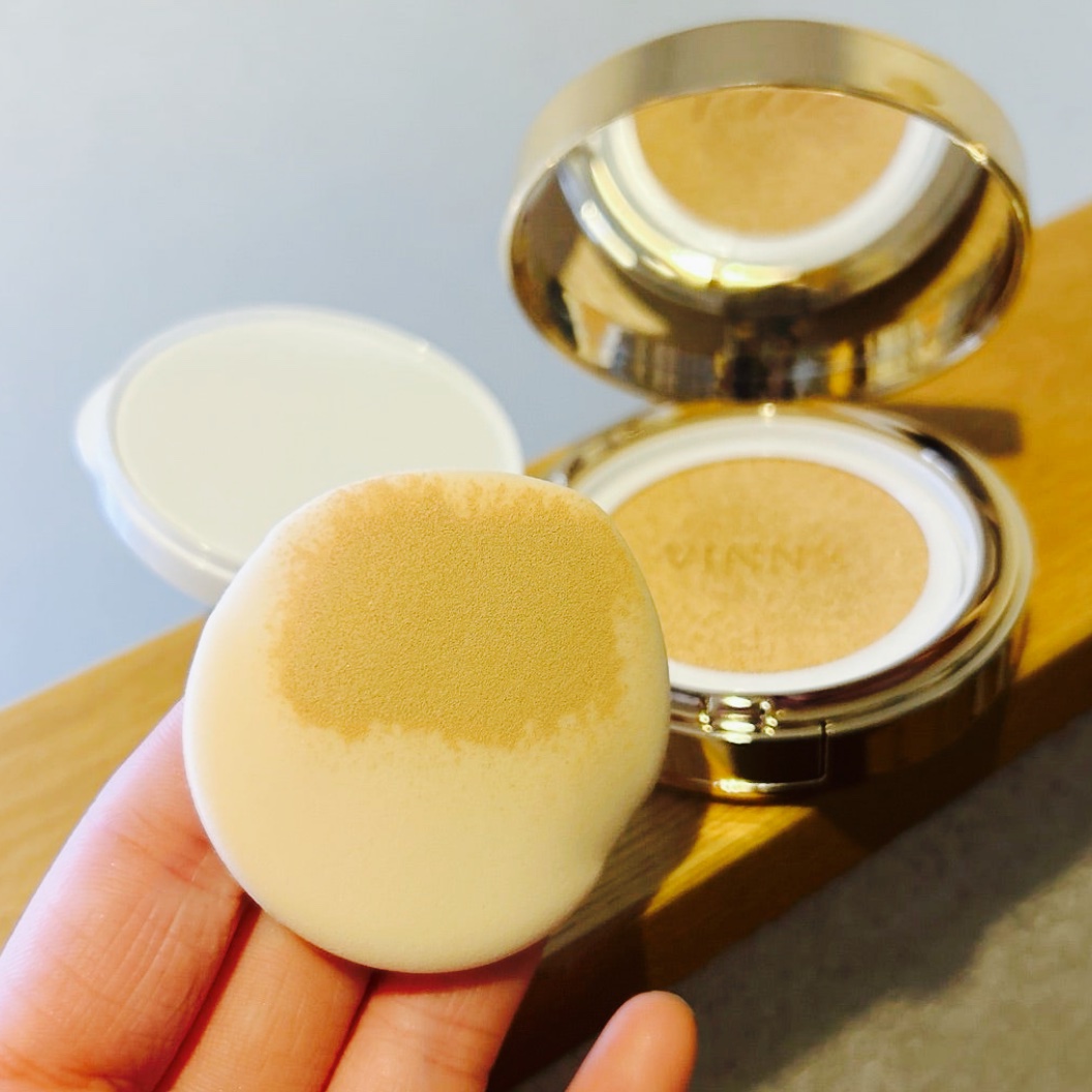 プレステージグロウスキンフィットクッション/VINNE /クッションファンデーションを使ったクチコミ（3枚目）