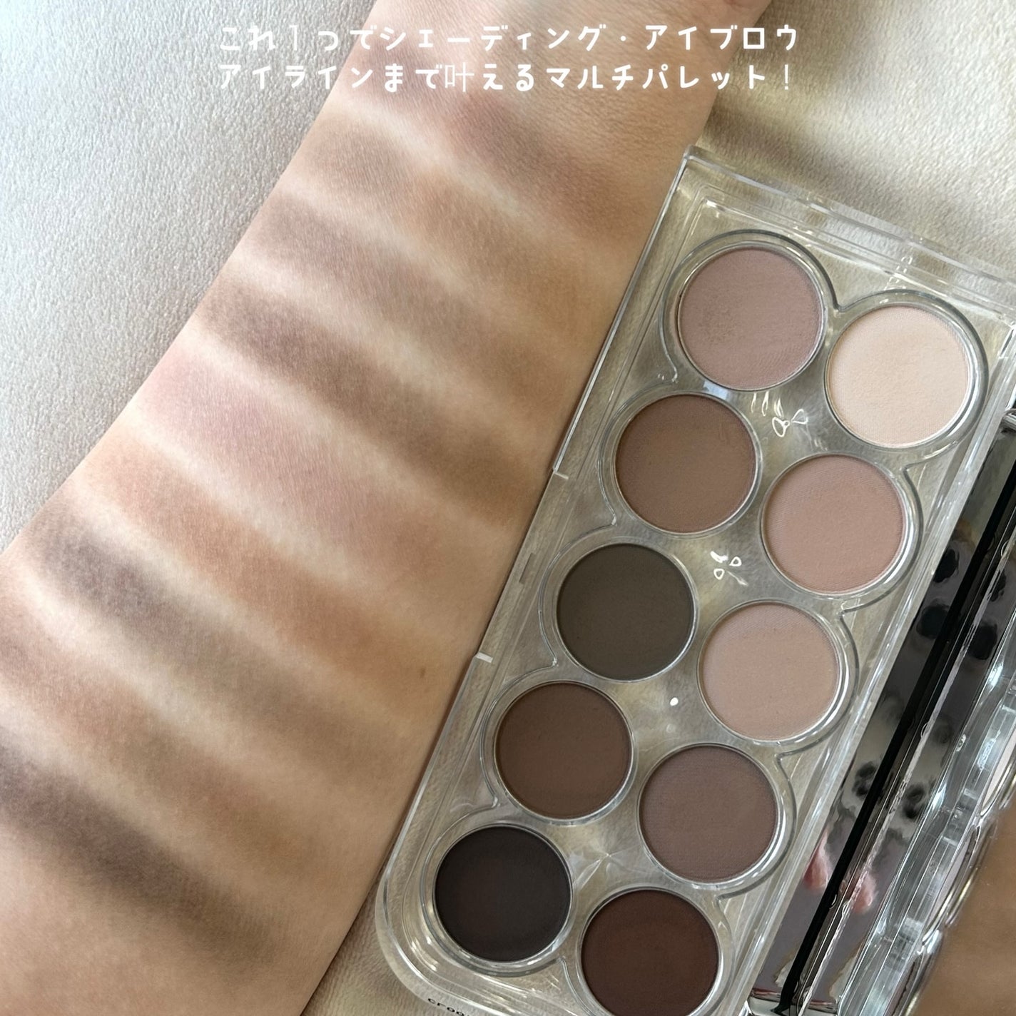 ライトオンアイズシャドウパレット/ルミル/アイシャドウパレットを使ったクチコミ(2枚目)