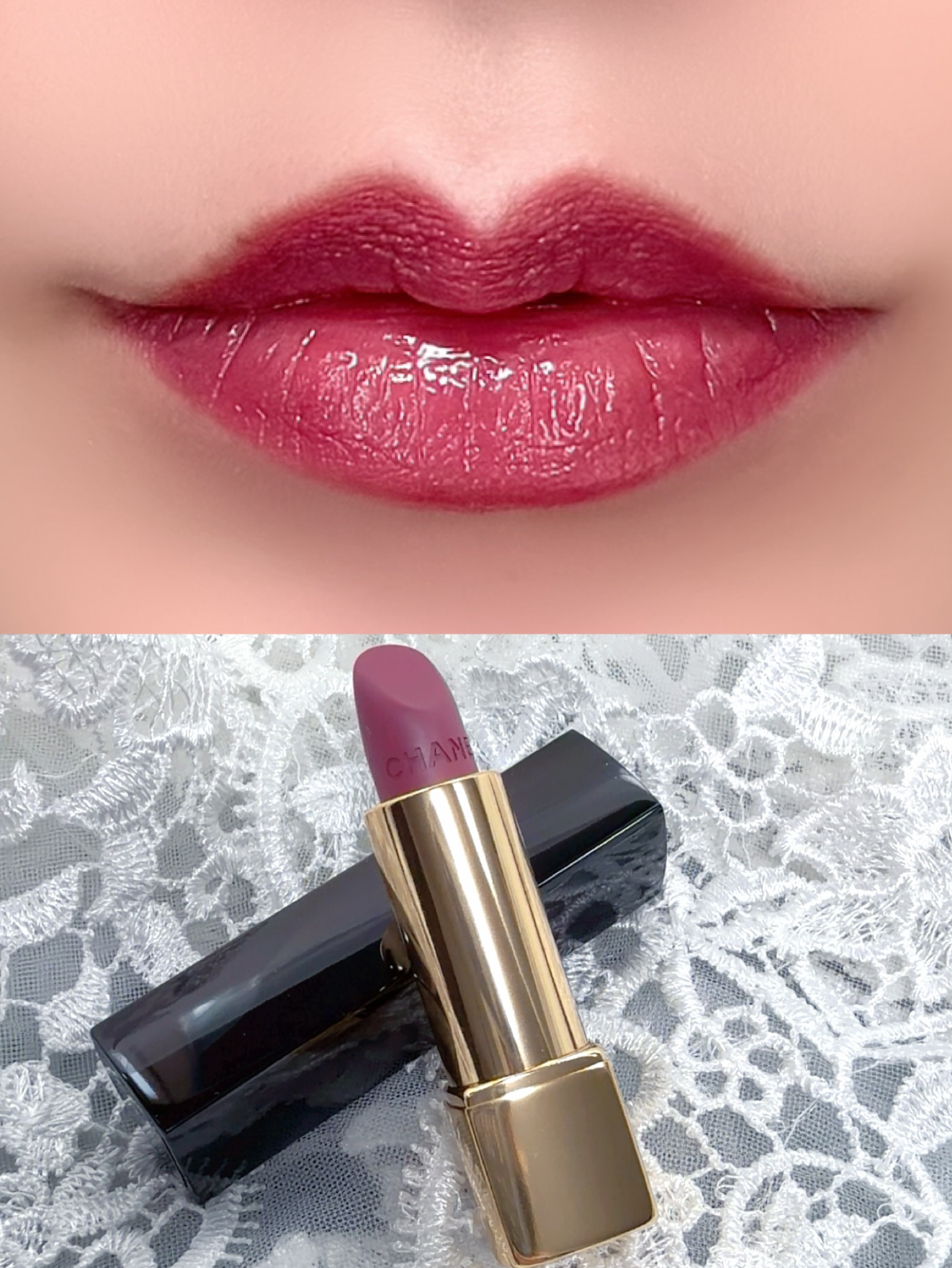 ルージュ アリュール ヴェルヴェット/CHANEL/口紅を使ったクチコミ（2枚目）