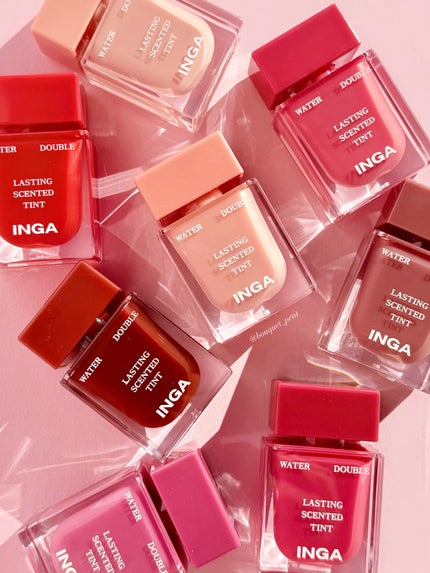ウォーターダブルラスティングセンティッドティント/INGA/リップティントを使ったクチコミ(2枚目)