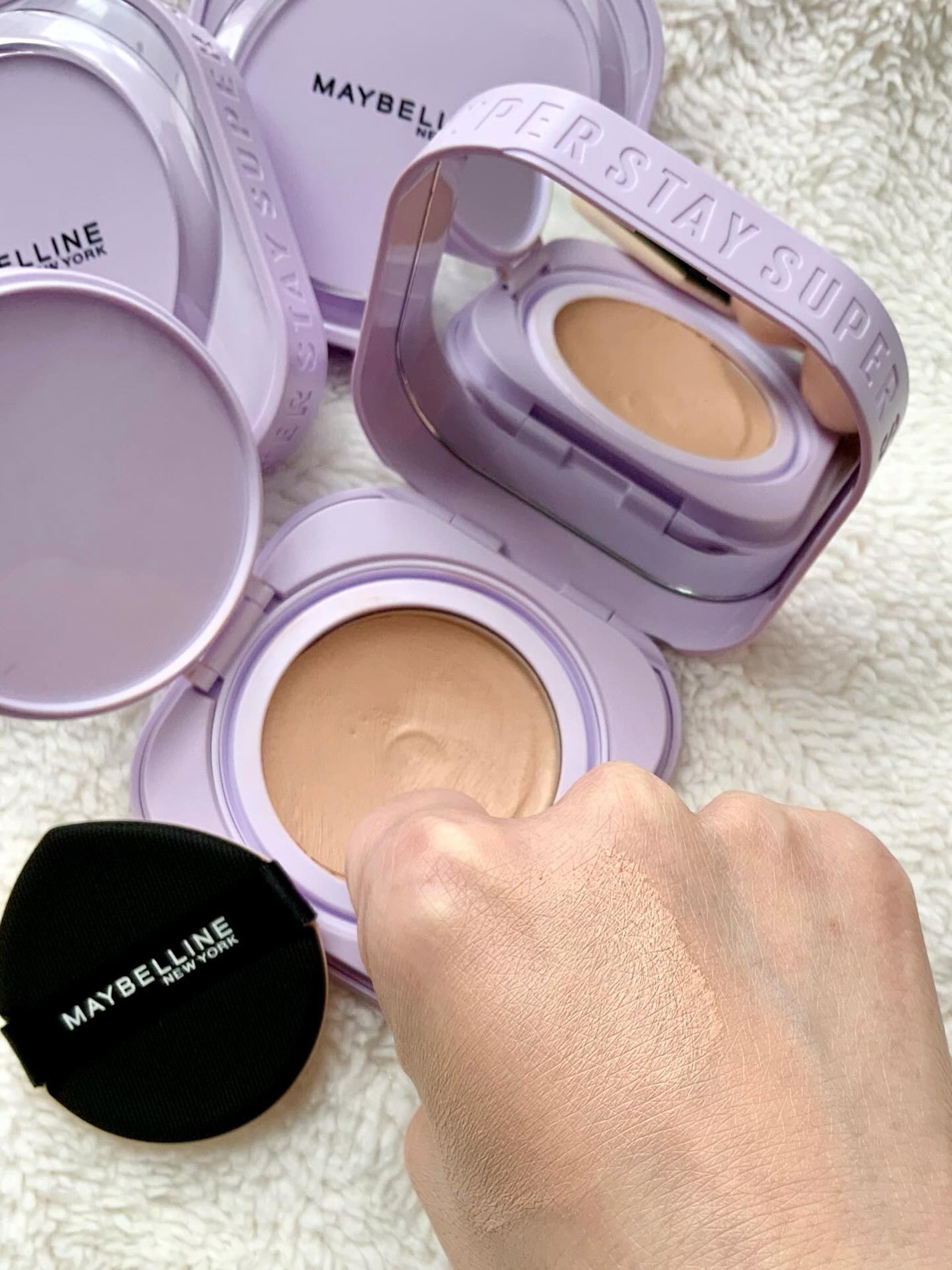 SPステイ クリームパクト ファンデーション/MAYBELLINE NEW YORK/クリーム・エマルジョンファンデーションを使ったクチコミ(4枚目)