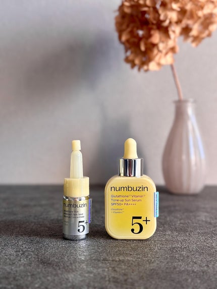 5番 白玉グルタチオンCトーンアップベース SPF50+ PA++++/numbuzin/化粧下地を使ったクチコミ(1枚目)