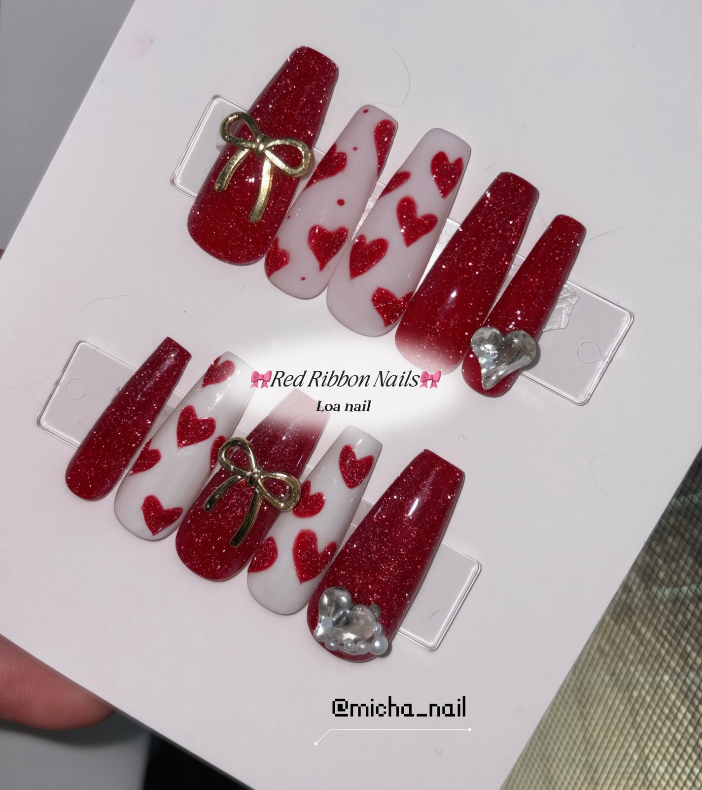 Loa nail ネイルチップ販売 on LIPS 「こちらのネイルチップメルカリで売れました😊初めて売れたチップに..」(1枚目)