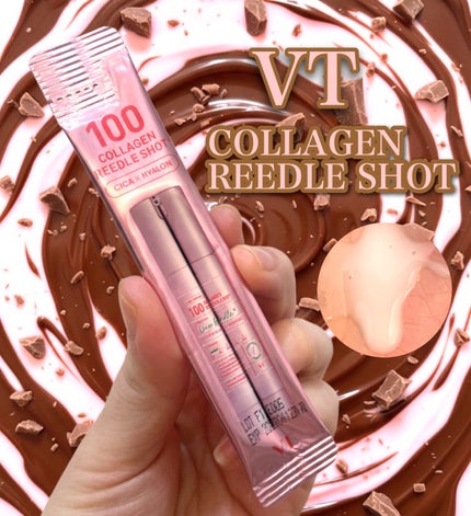 VT S100 コラーゲンリードルのクチコミ「VT
▷S100 コラーゲンリードル
\個包装で持ち運びにも/
ポーチにも入るサイズで.....」(1枚目)