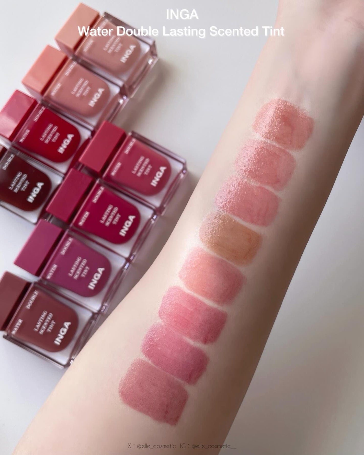 ウォーターダブルラスティングセンティッドティント/INGA/リップティントを使ったクチコミ(5枚目)