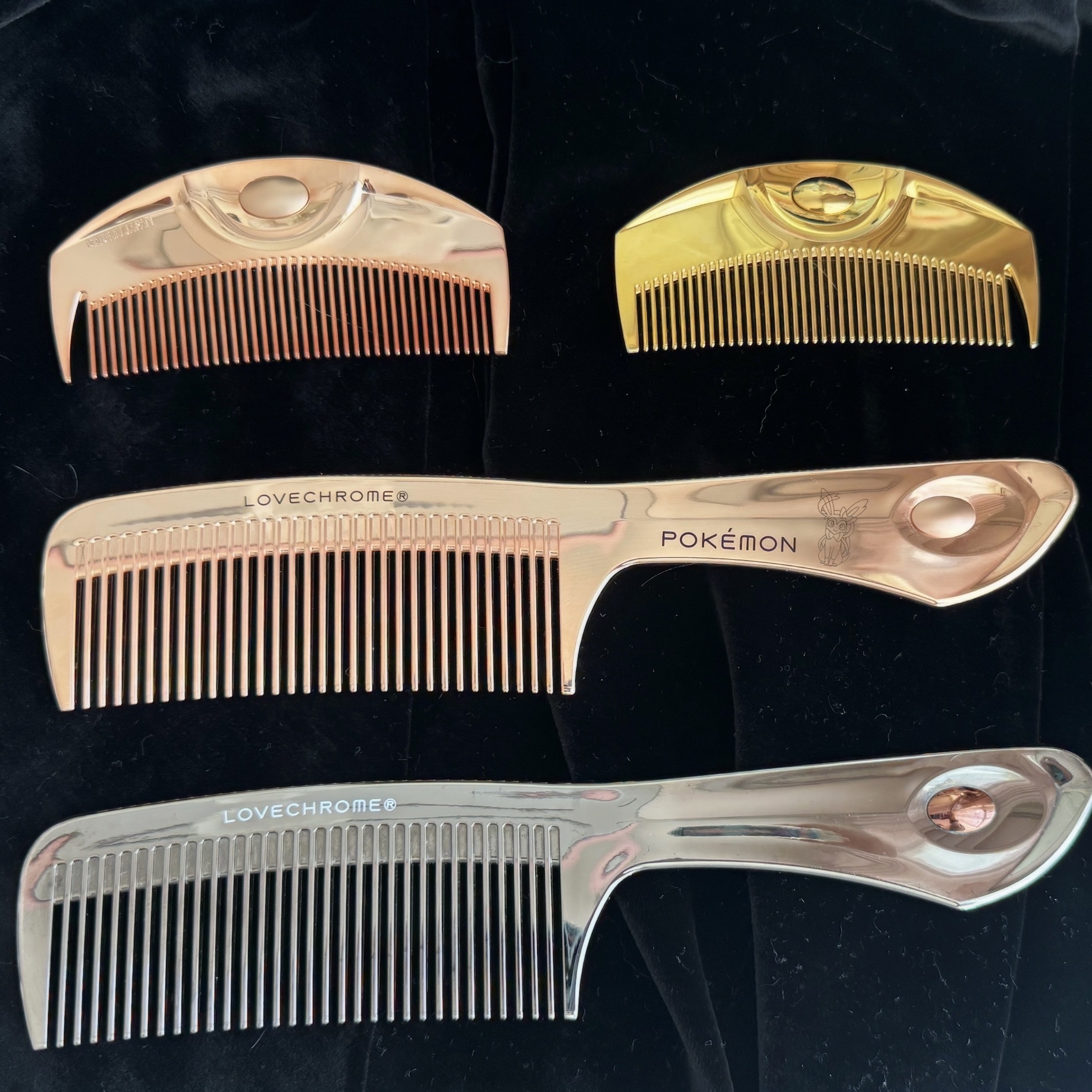 K24GPツキ ローズゴールド/LOVECHROME/ヘアコームを使ったクチコミ（1枚目）