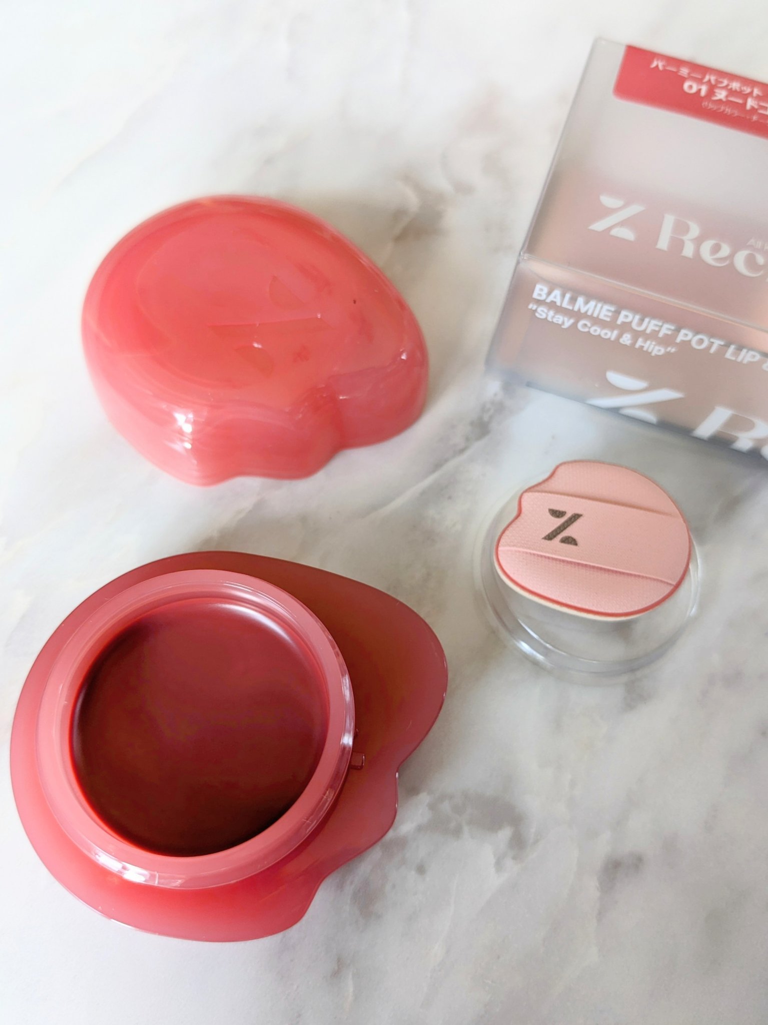 バーミーパフポットリップアンドチーク/%Recipe/ジェル・クリームチークを使ったクチコミ（3枚目）