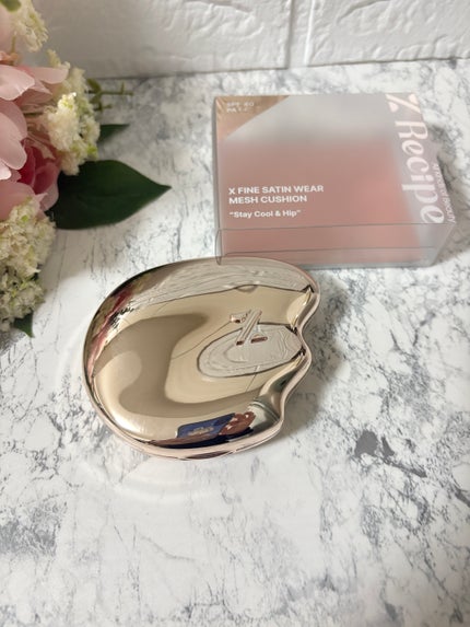 Xファイン サテンウェア メッシュクッション/%Recipe/クッションファンデーションを使ったクチコミ(1枚目)