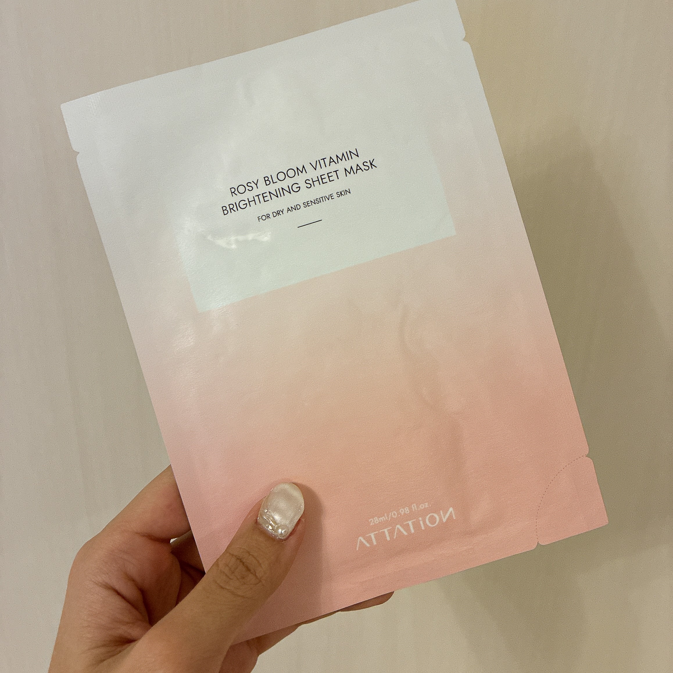 ROSY BLOOM VITAMIN BRIGHTENING SHEET MASK/ATTATION/シートマスク・パックを使ったクチコミ（1枚目）