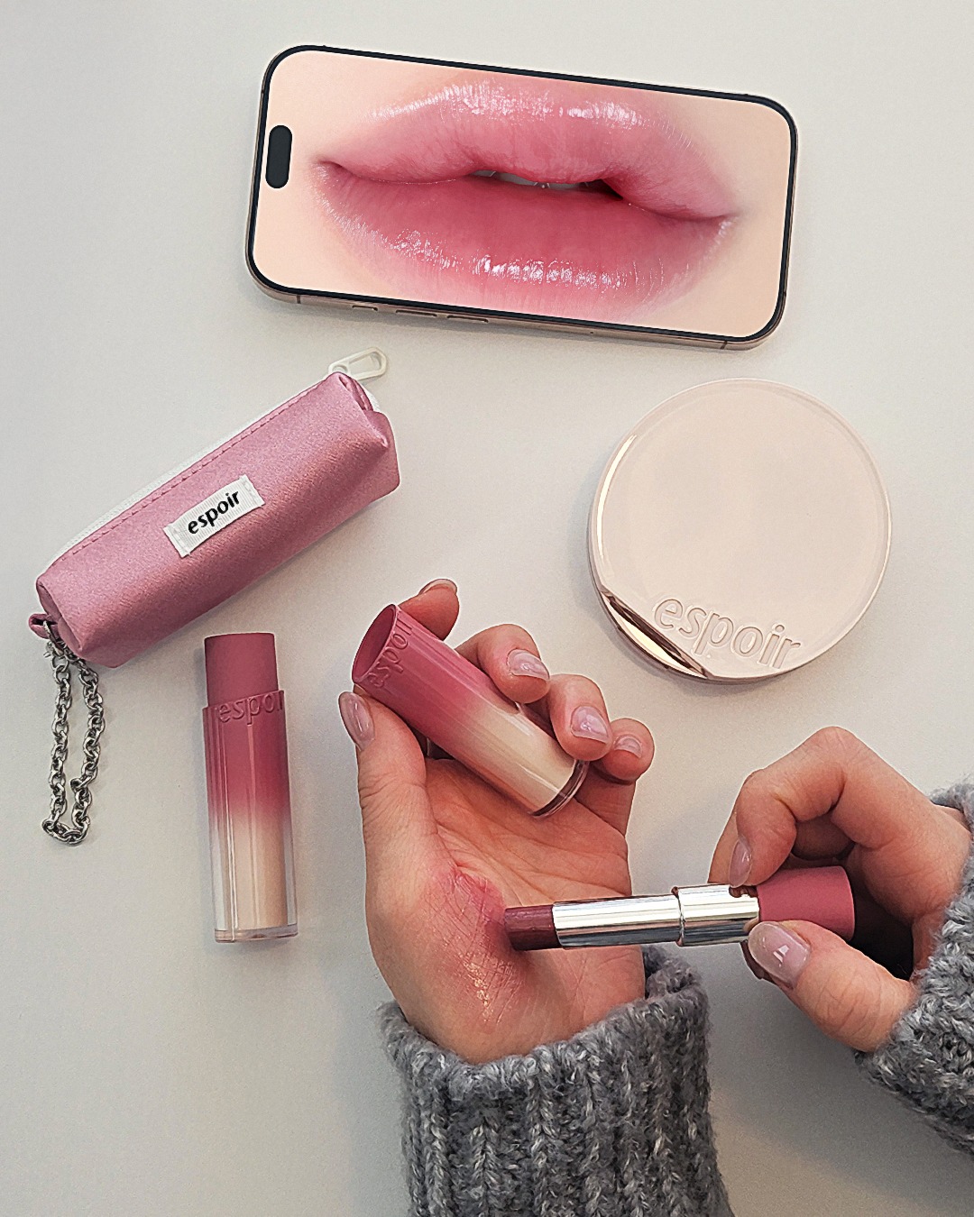 ノーウェアリップスティックバーミンググロー/espoir/口紅を使ったクチコミ（1枚目）