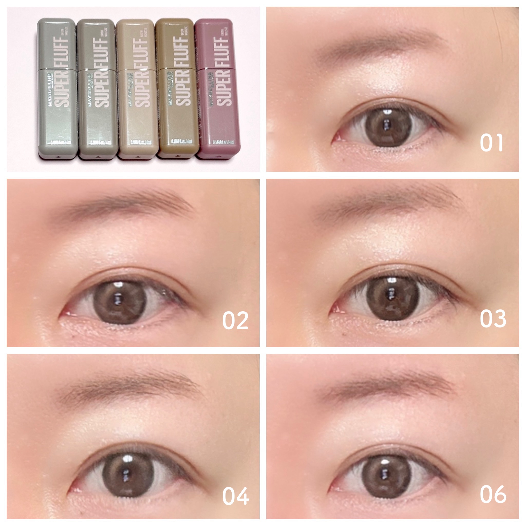 ＳＰ フラッフ ブロウ ムース/MAYBELLINE NEW YORK/眉マスカラを使ったクチコミ（3枚目）