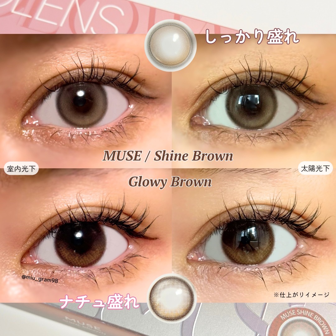 MUSE 1day/OLENS/ワンデー（１DAY）カラコンを使ったクチコミ（3枚目）